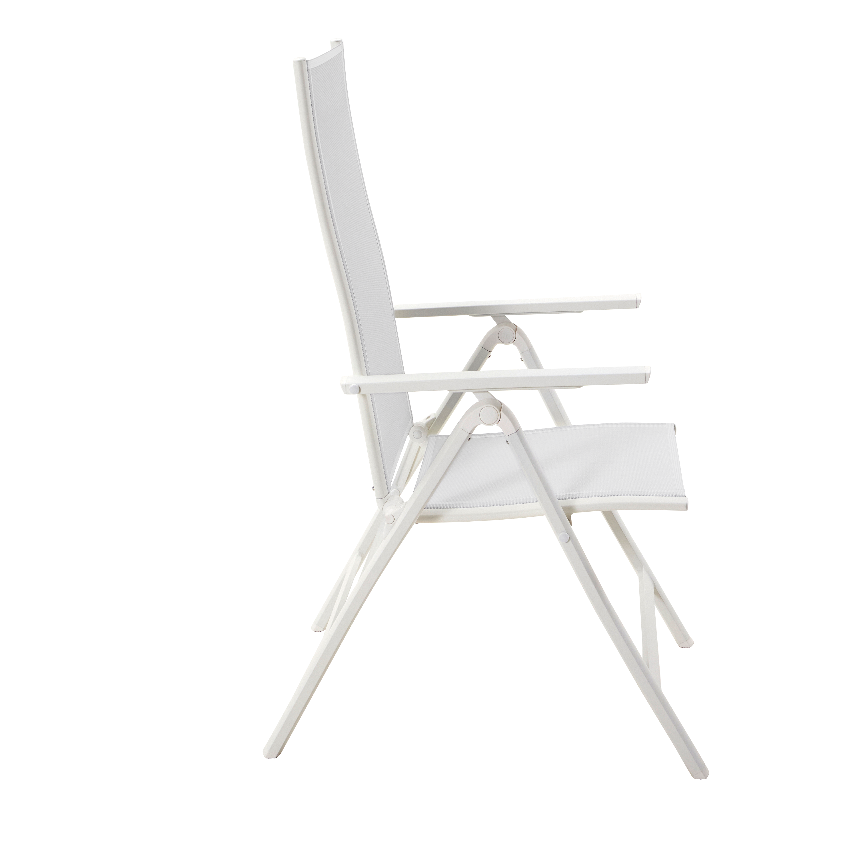 Lot de 2 fauteuils multipositions NATERIAL Odyssea en aluminium blanc - 6