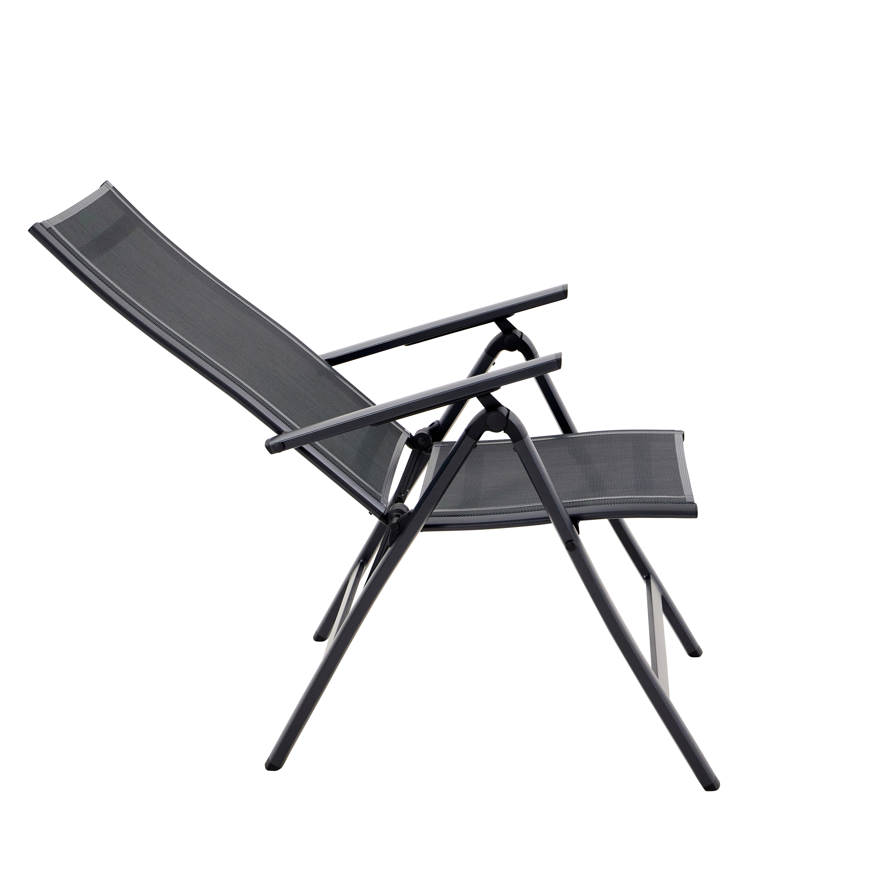 Set de 2 sillones de jardín sin cojín de aluminio Odyssea  gris - 8