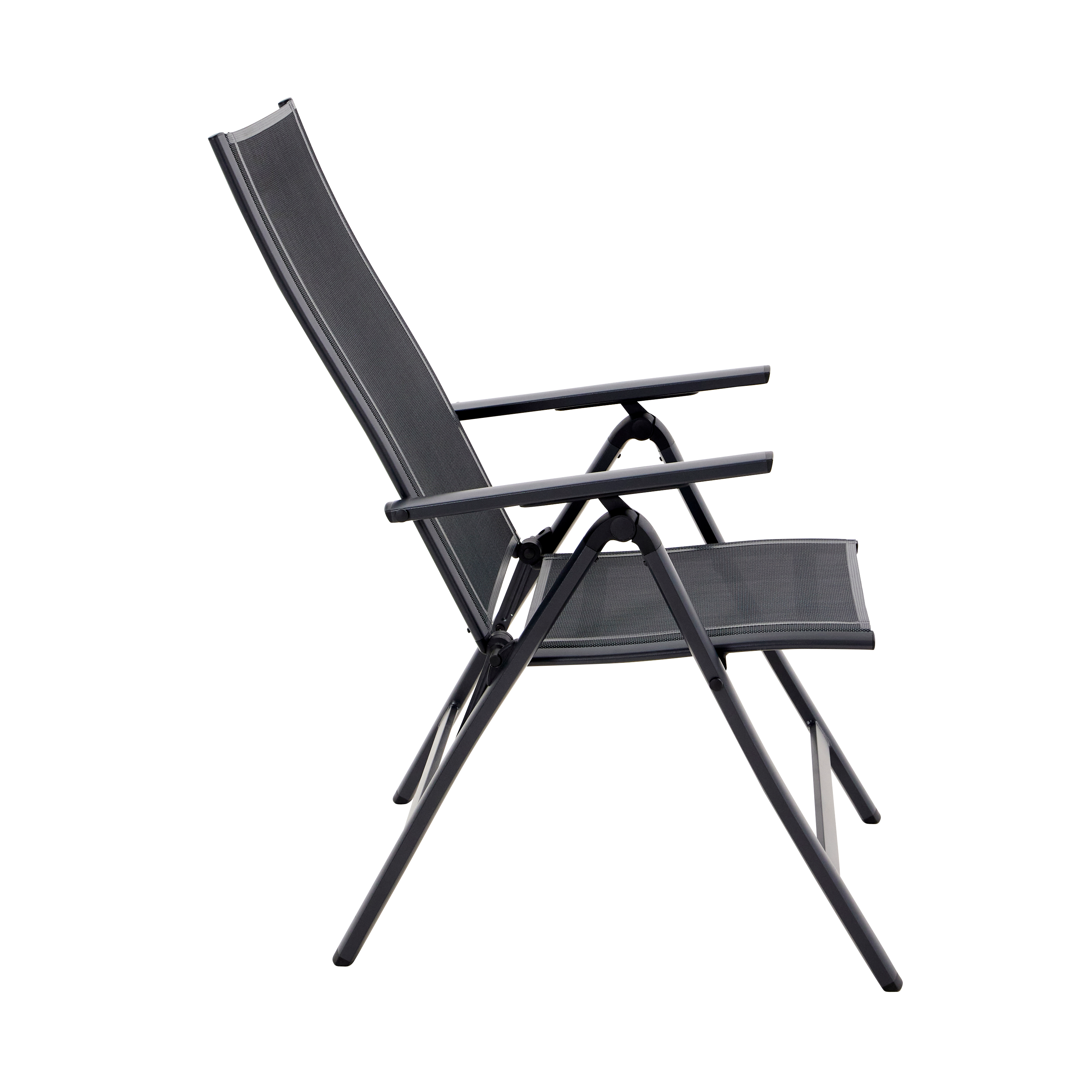 Set de 2 sillones de jardín sin cojín de aluminio Odyssea  gris - 9