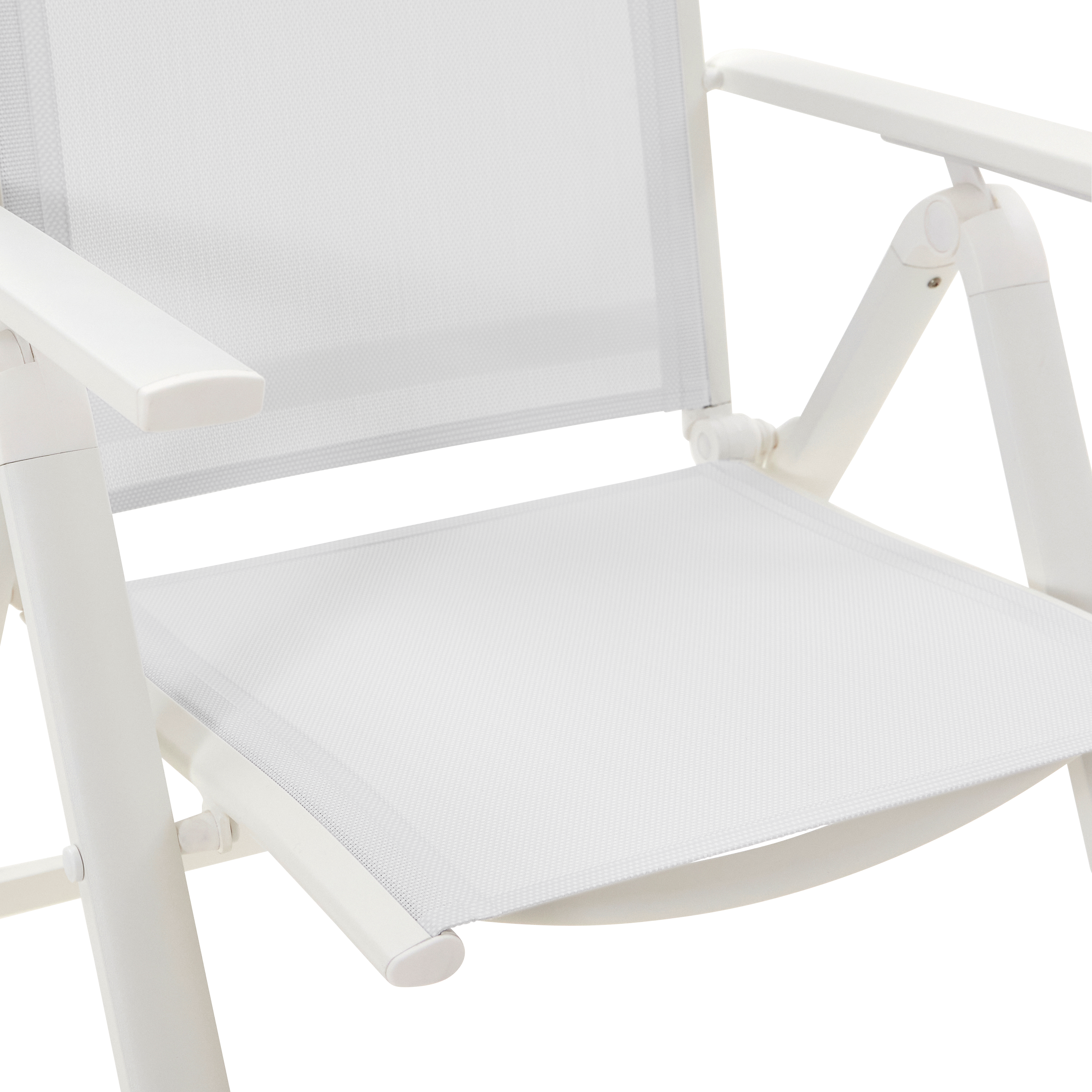 Lot de 2 fauteuils multipositions NATERIAL Odyssea en aluminium blanc - 10