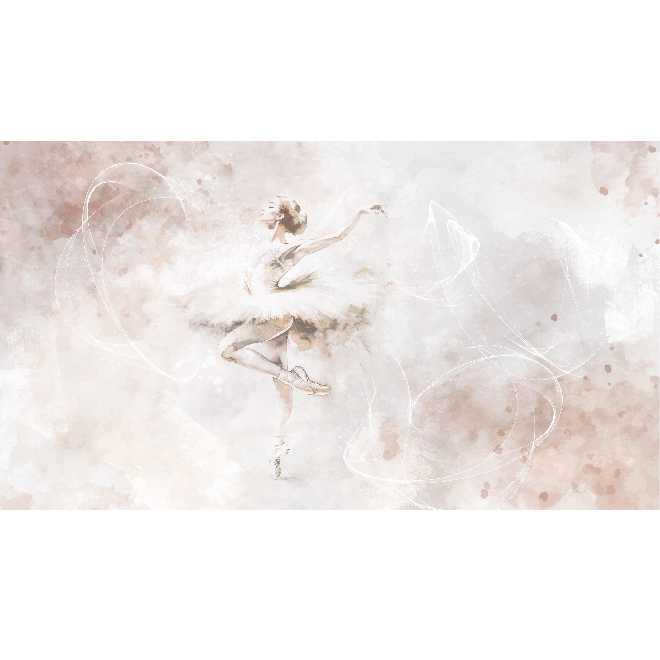 Mural Ballet 500 x 280 cm delikatna struktura