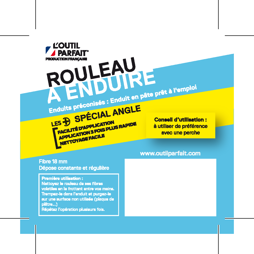 Recharge de rouleau pour enduire spécial angle l.40mm L'OUTIL PARFAIT - 3