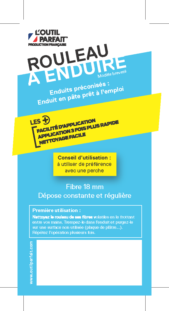 Recharge de rouleau pour enduire ROLL'ENDUIT® 80mm L'OUTIL PARFAIT - 3