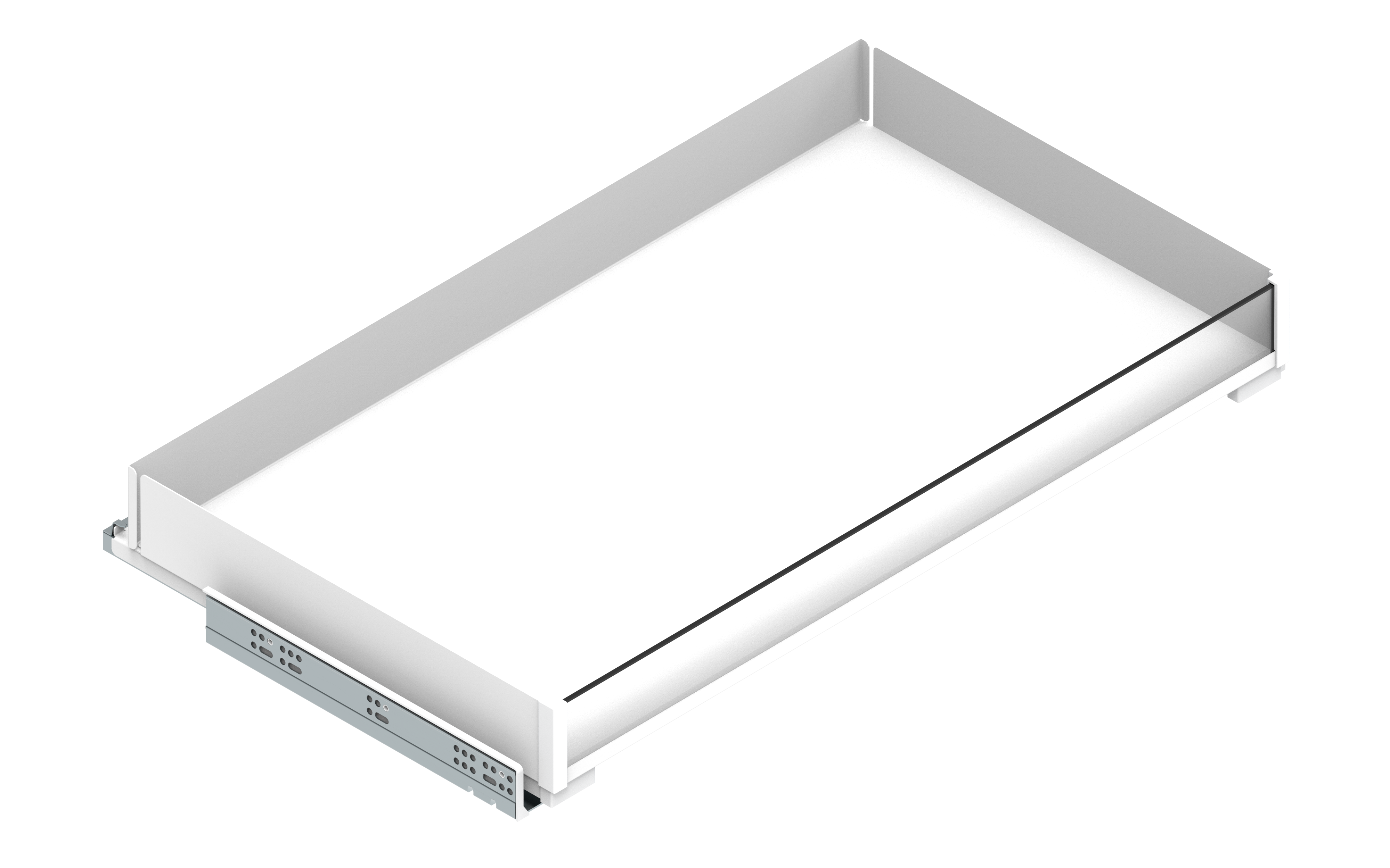 Szuflada wewnętrzna Maxima Puro 90 x 8 x 48 cm biała Rejs