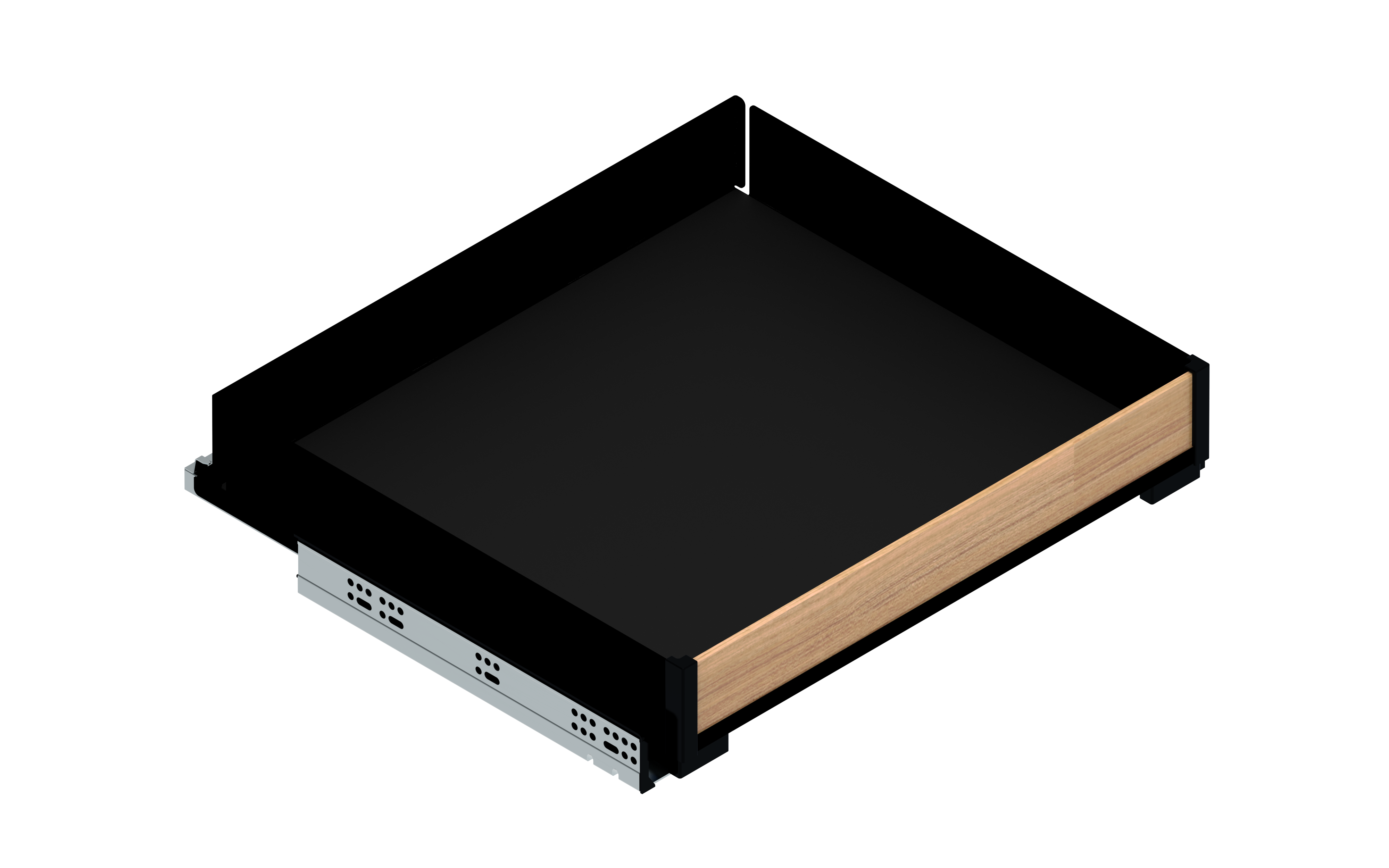Szuflada wewnętrzna Maxima Puro 60 x 8 x 48 cm czarna Rejs