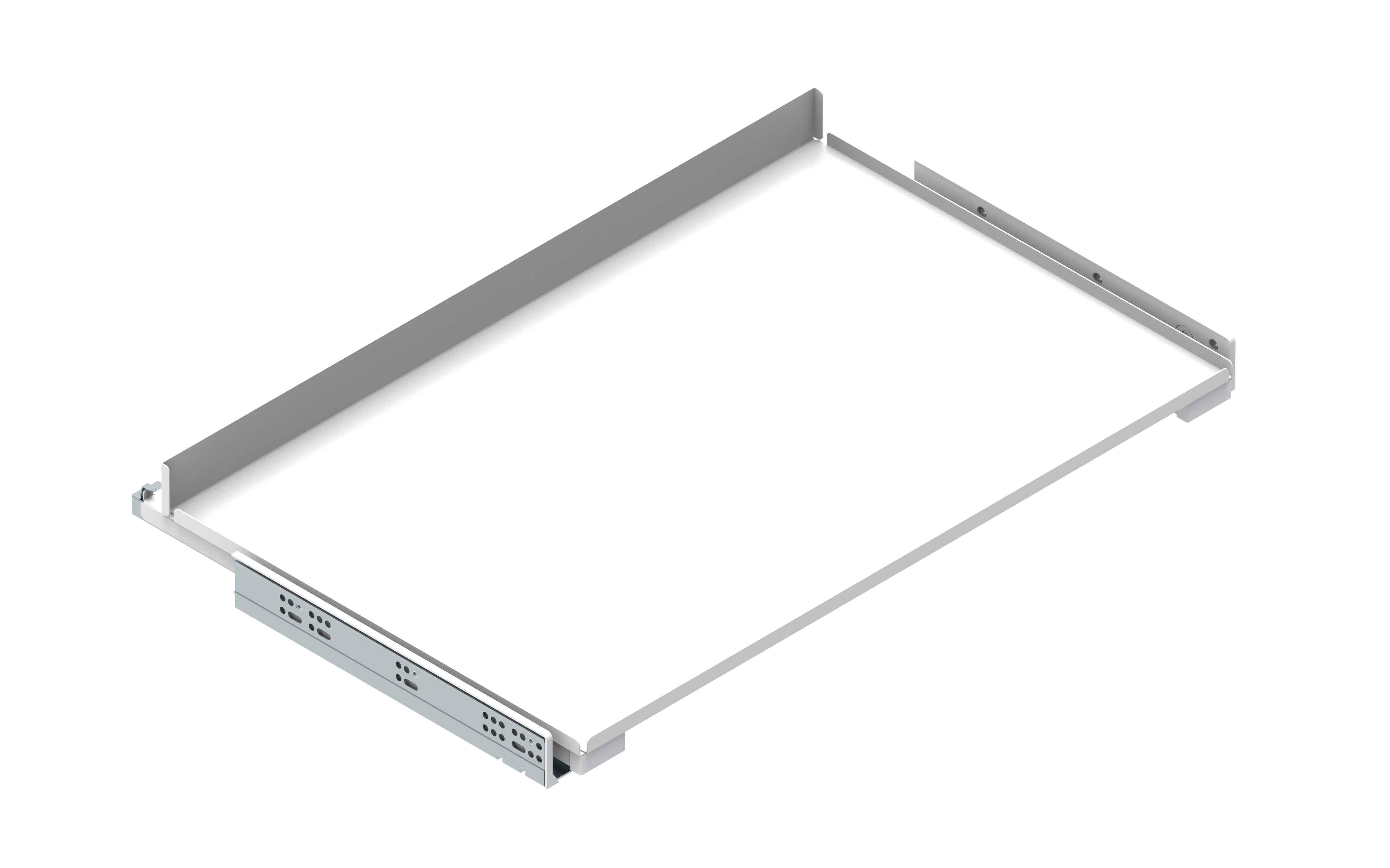 Szuflada wewnętrzna Maxima Puro 80 x 5 x 48 cm biała Rejs