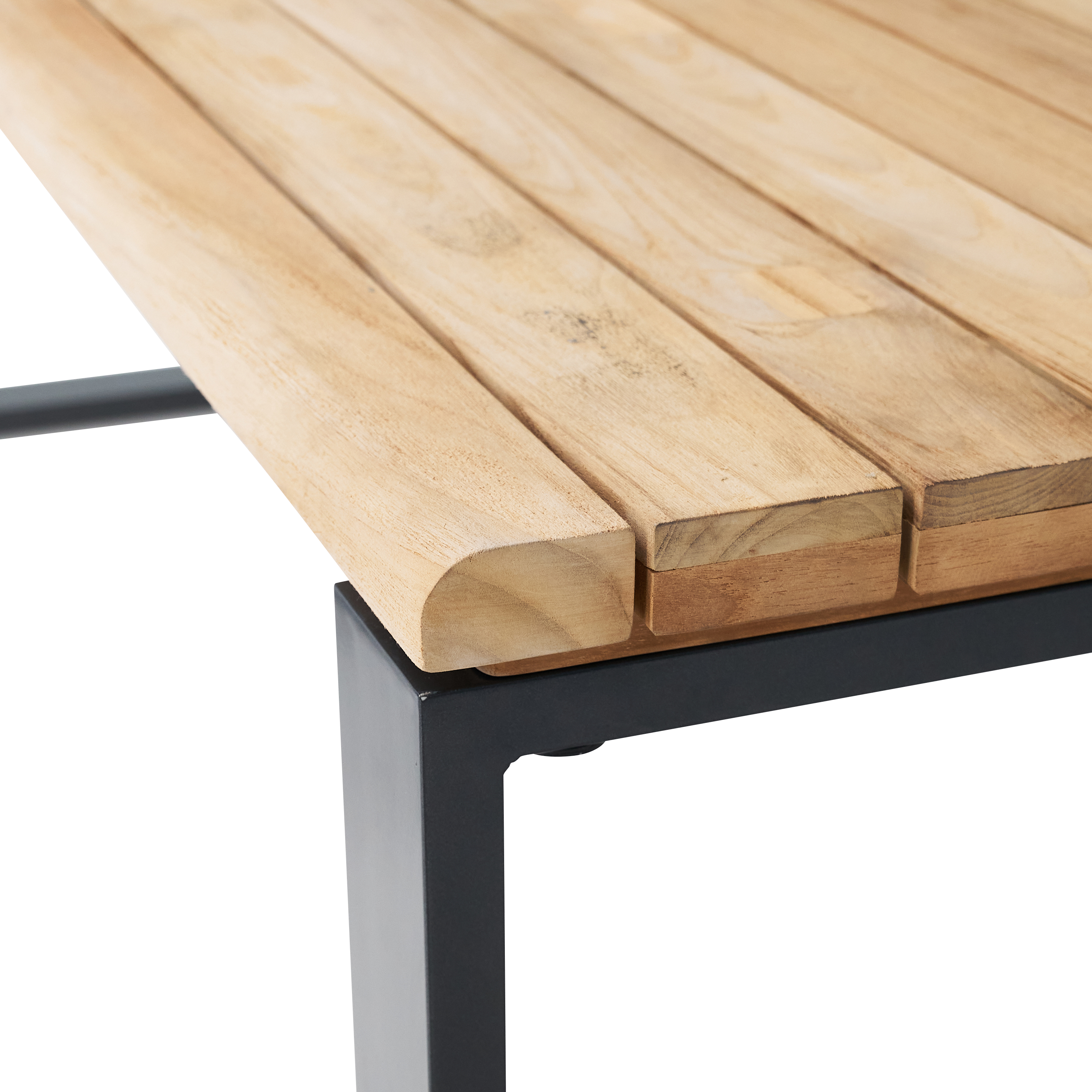 Mesa de jardín de comedor de aluminio Sirokos de 100.5x75x210 cm - 11