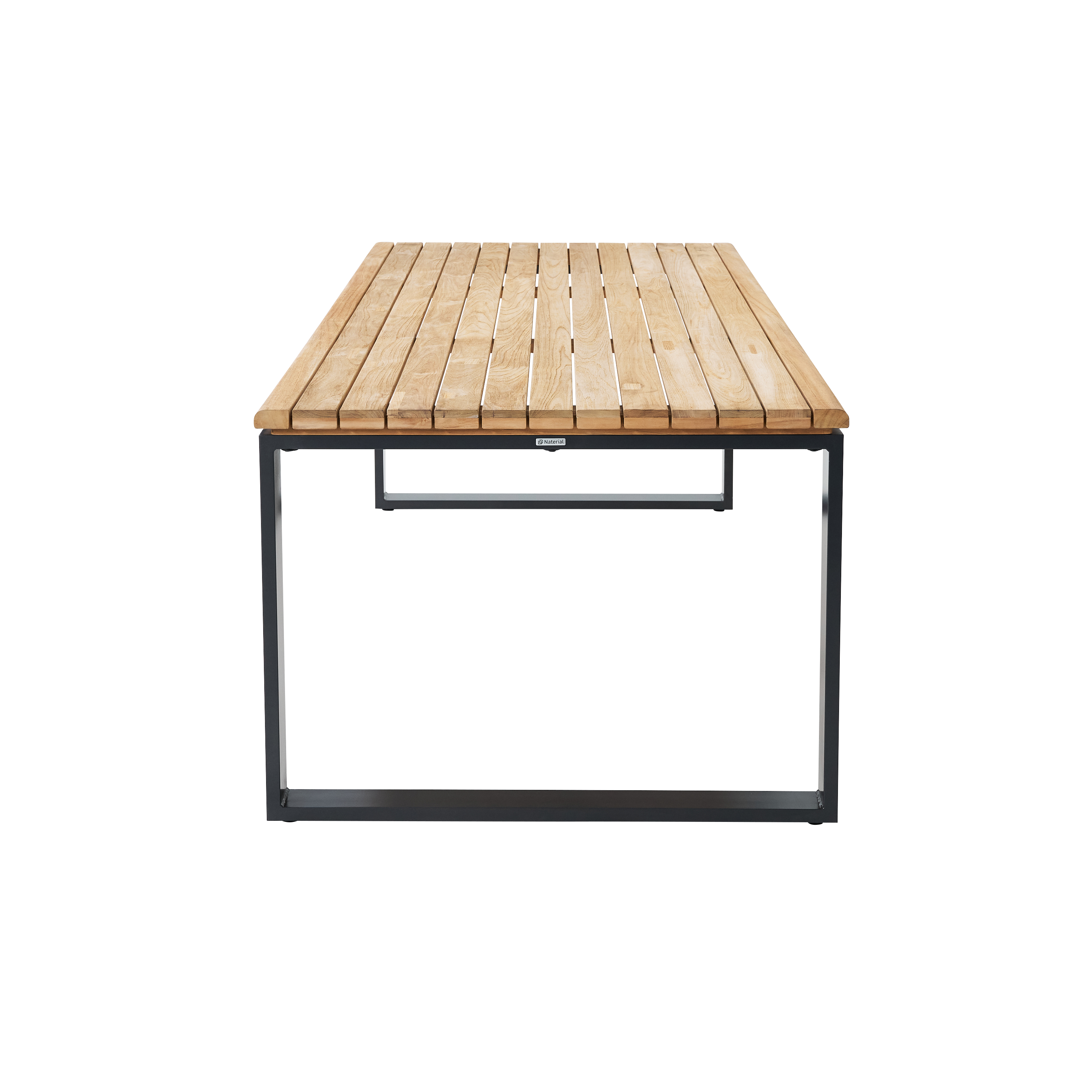 Mesa de jardín de comedor de aluminio Sirokos de 100.5x75x210 cm - 3