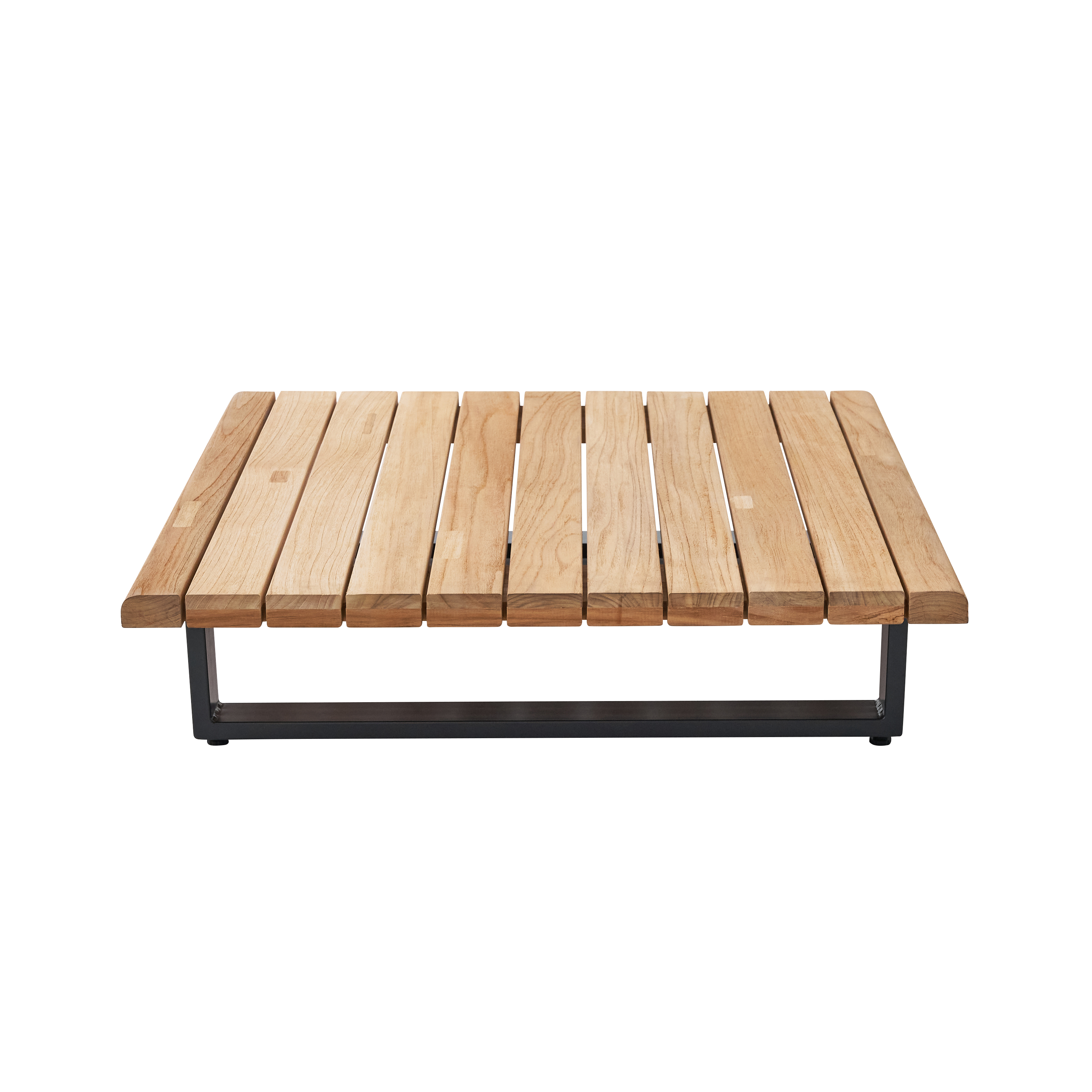 Table basse pour salon bas NATERIAL Sirokosen aluminium et teck - 7