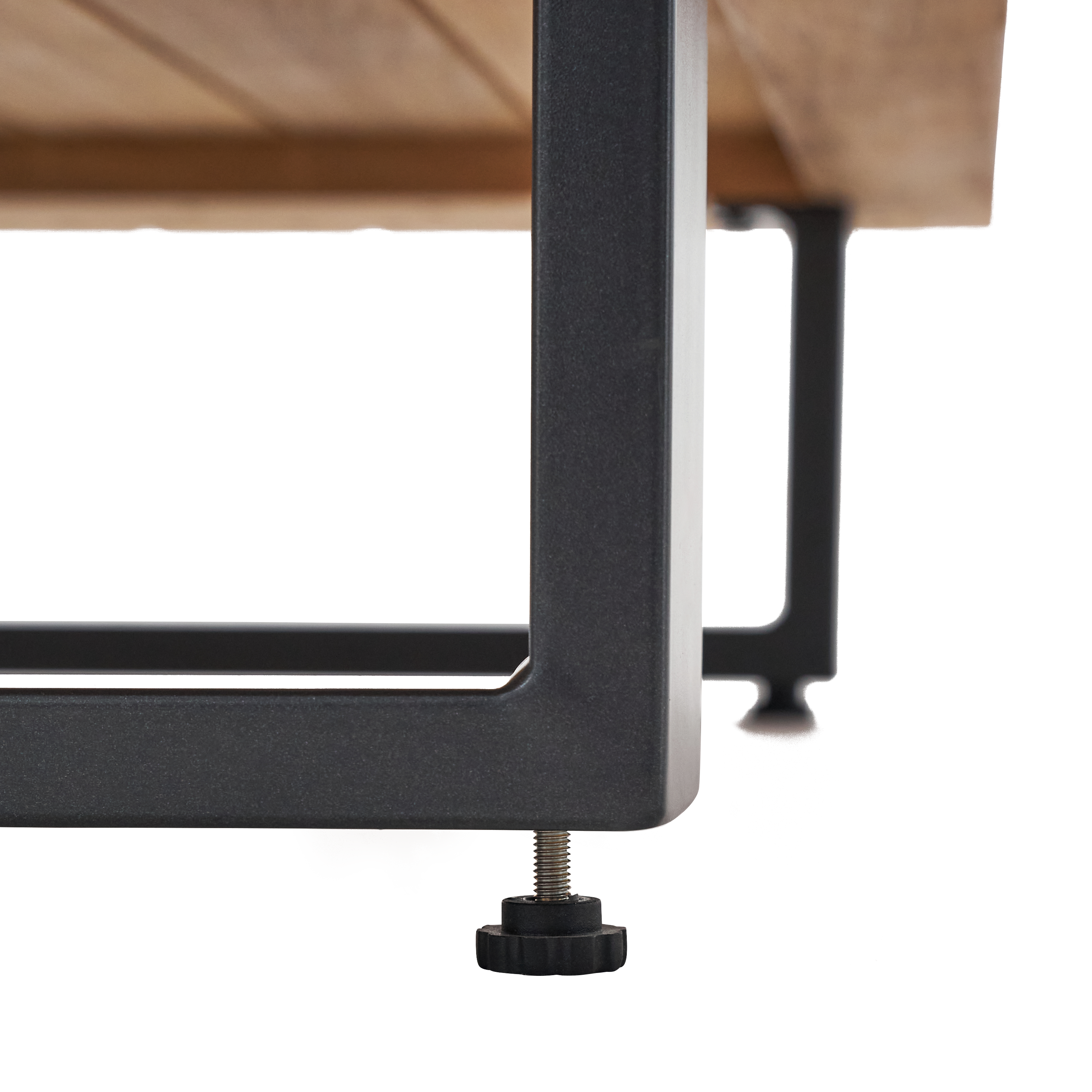 Table basse pour salon bas NATERIAL Sirokosen aluminium et teck - 8