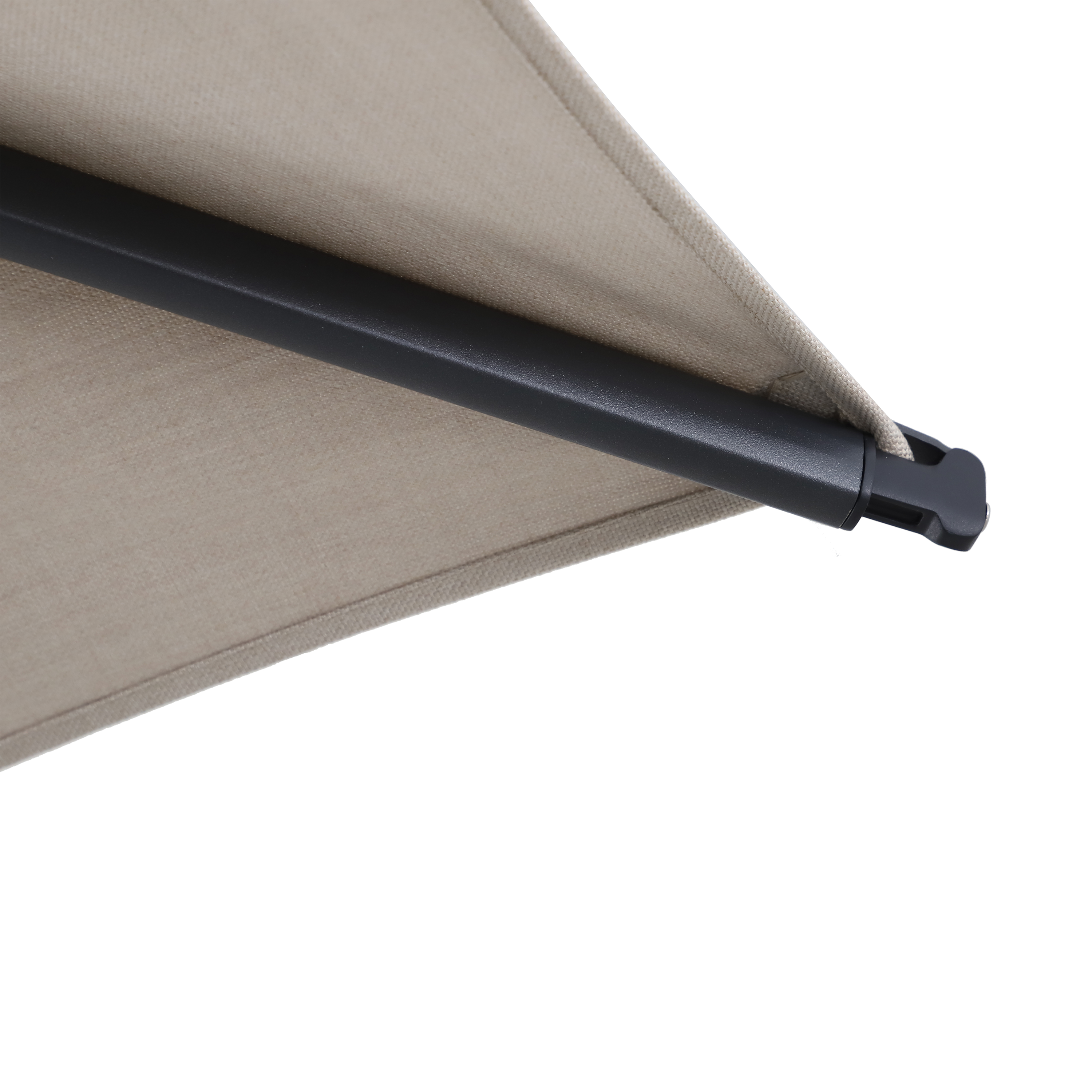 Chapéu de sol excêntrico LED alumínio 400x300 cm bege Naterial Odyssea Premium - 14