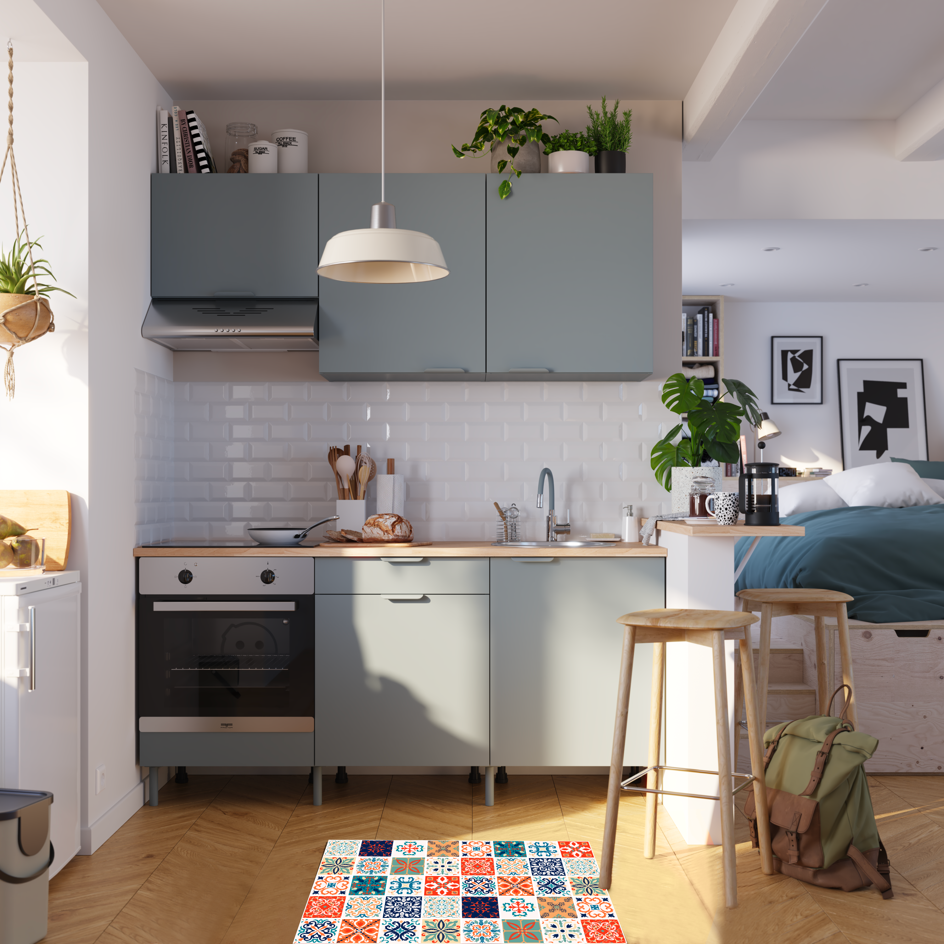 Scendiletto Celanie tiles in PVC, L 80 x L 50 cm, multicolore - 3