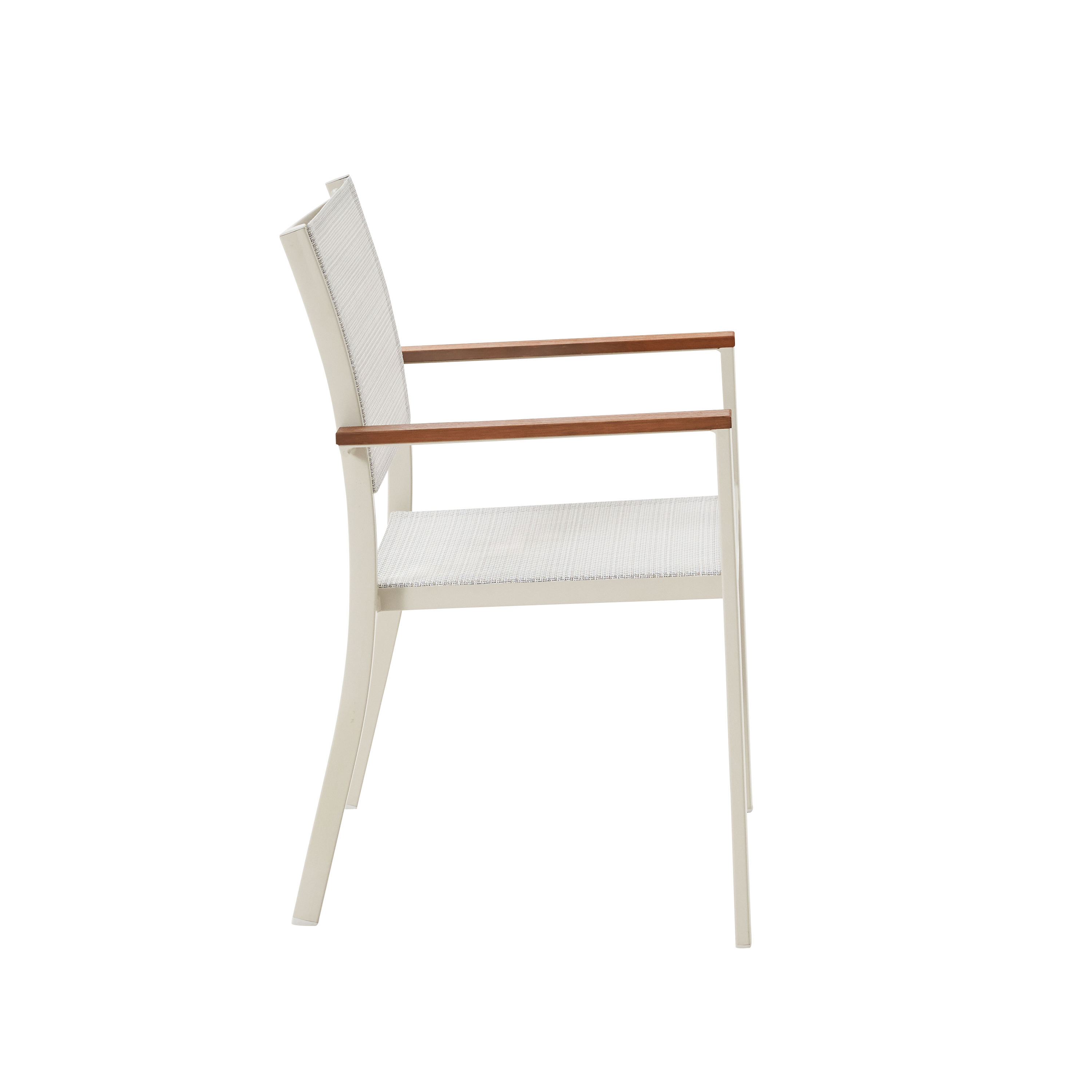 Sillón de jardín sin cojín de aluminio Oris beige - 2