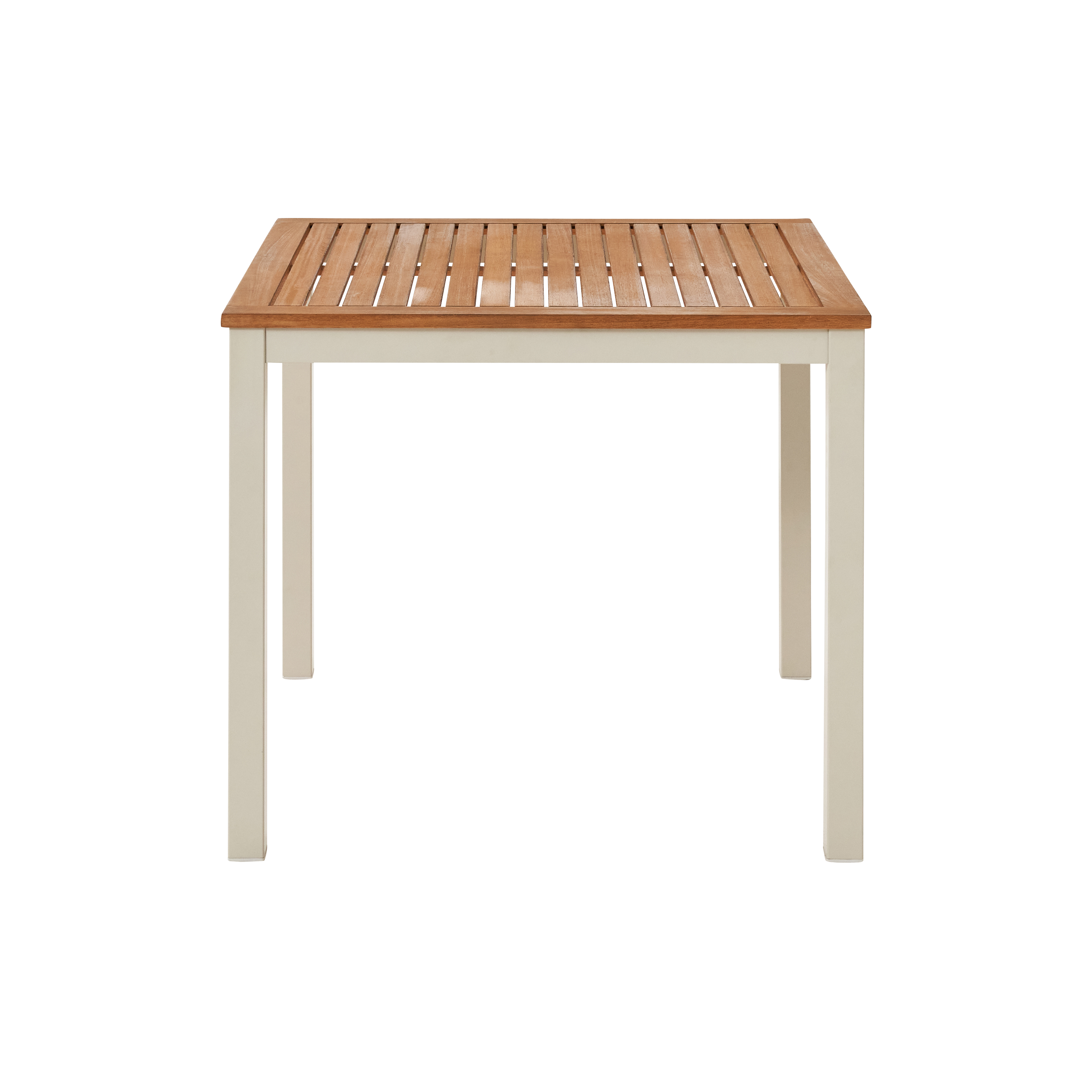 Tavolo da pranzo per giardino Oris NATERIAL in alluminio con piano in eucalipto marrone per 4 persone 89.3x89.3cm - 2