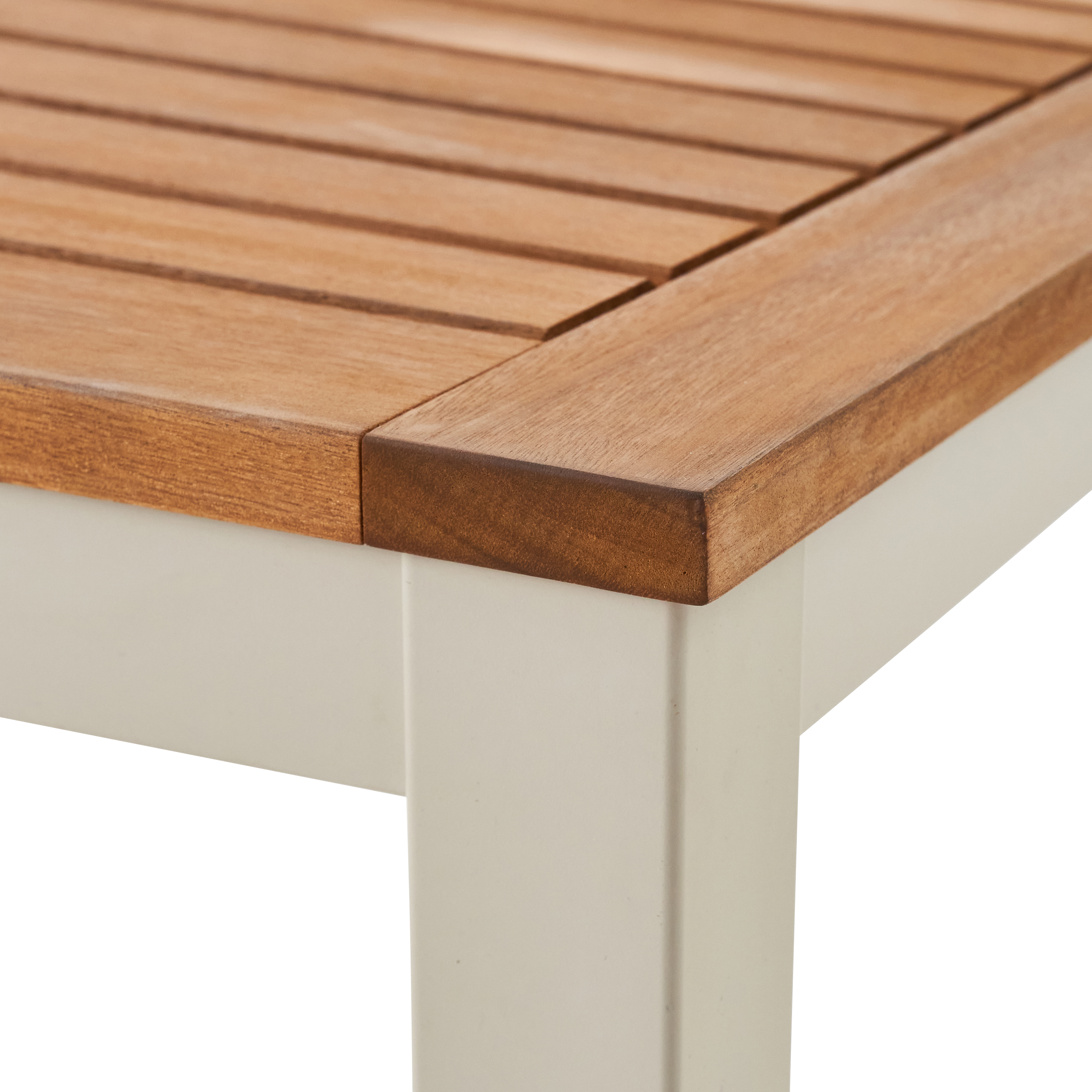 Tavolo da pranzo per giardino Oris NATERIAL in alluminio con piano in eucalipto marrone per 4 persone 89.3x89.3cm - 4