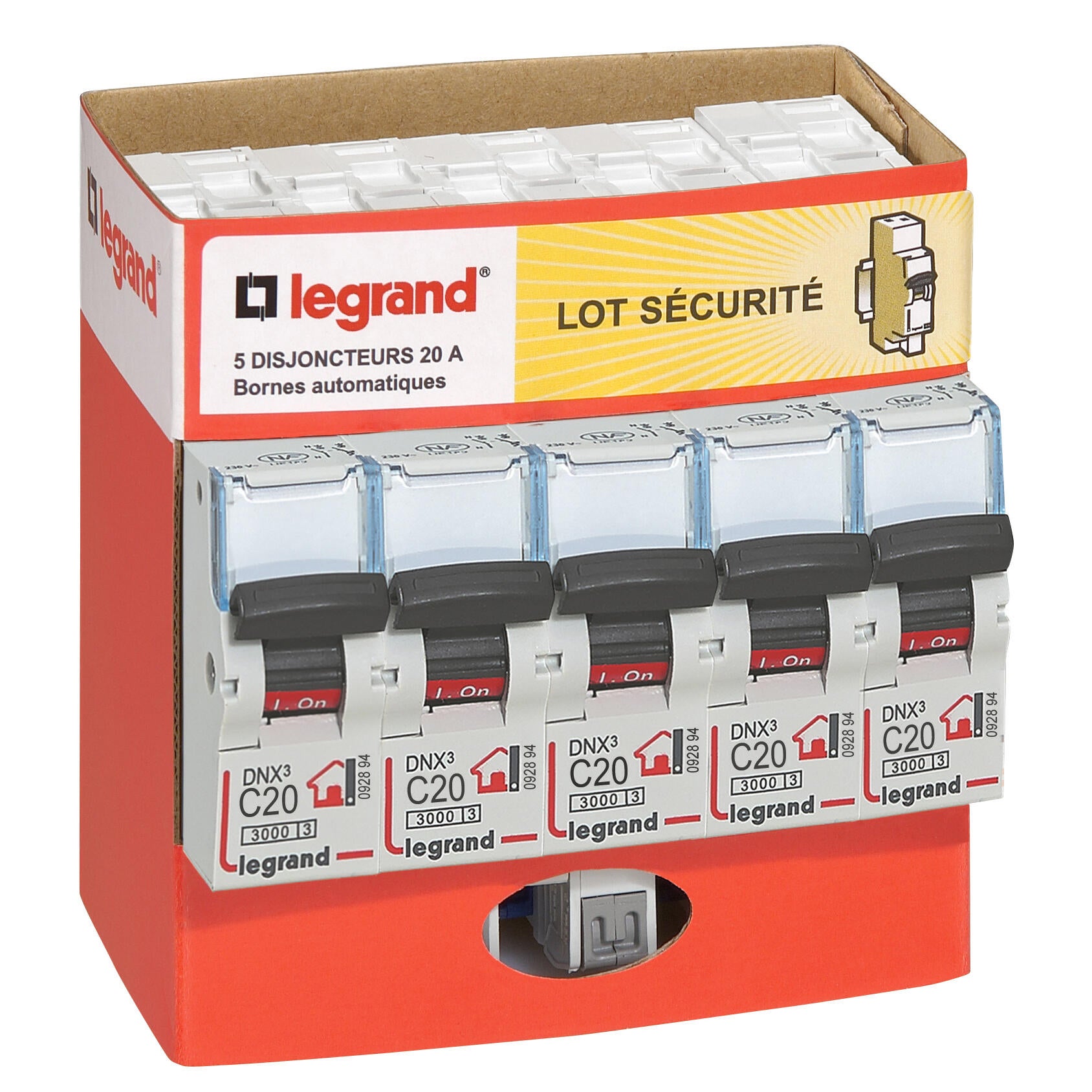 Disjoncteur Legrand D25 - 25 Ampères, 066 35 - Neuf (sans Boîte)