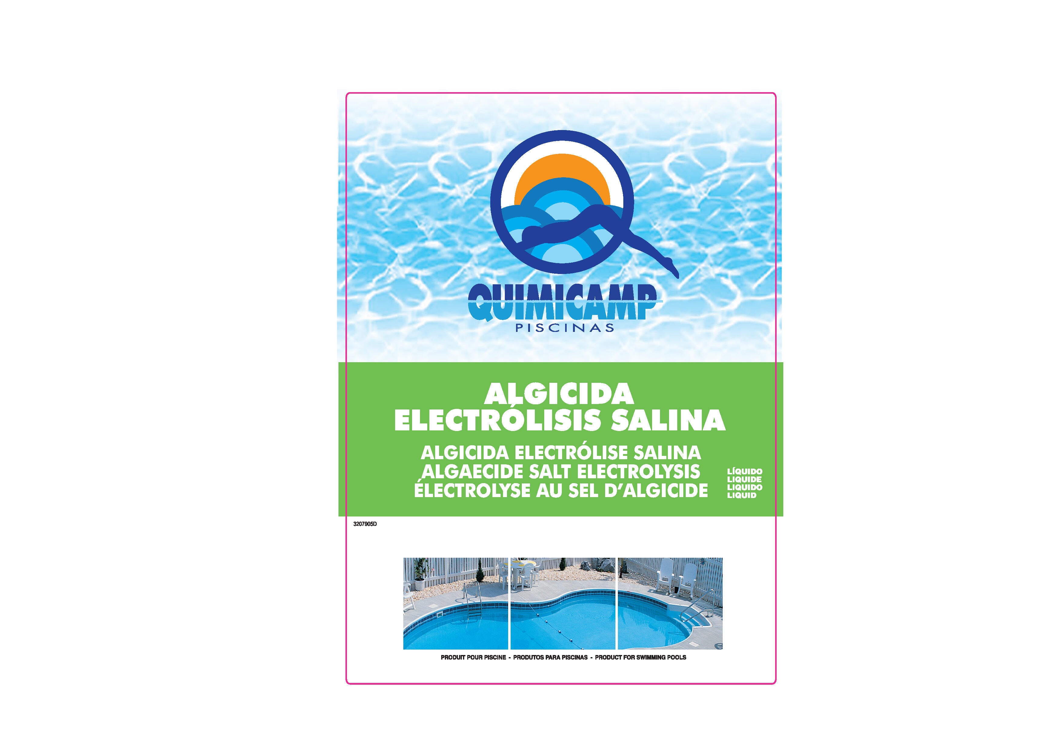 Algicida electrolisis salina QUIMICAMP  5L - 2