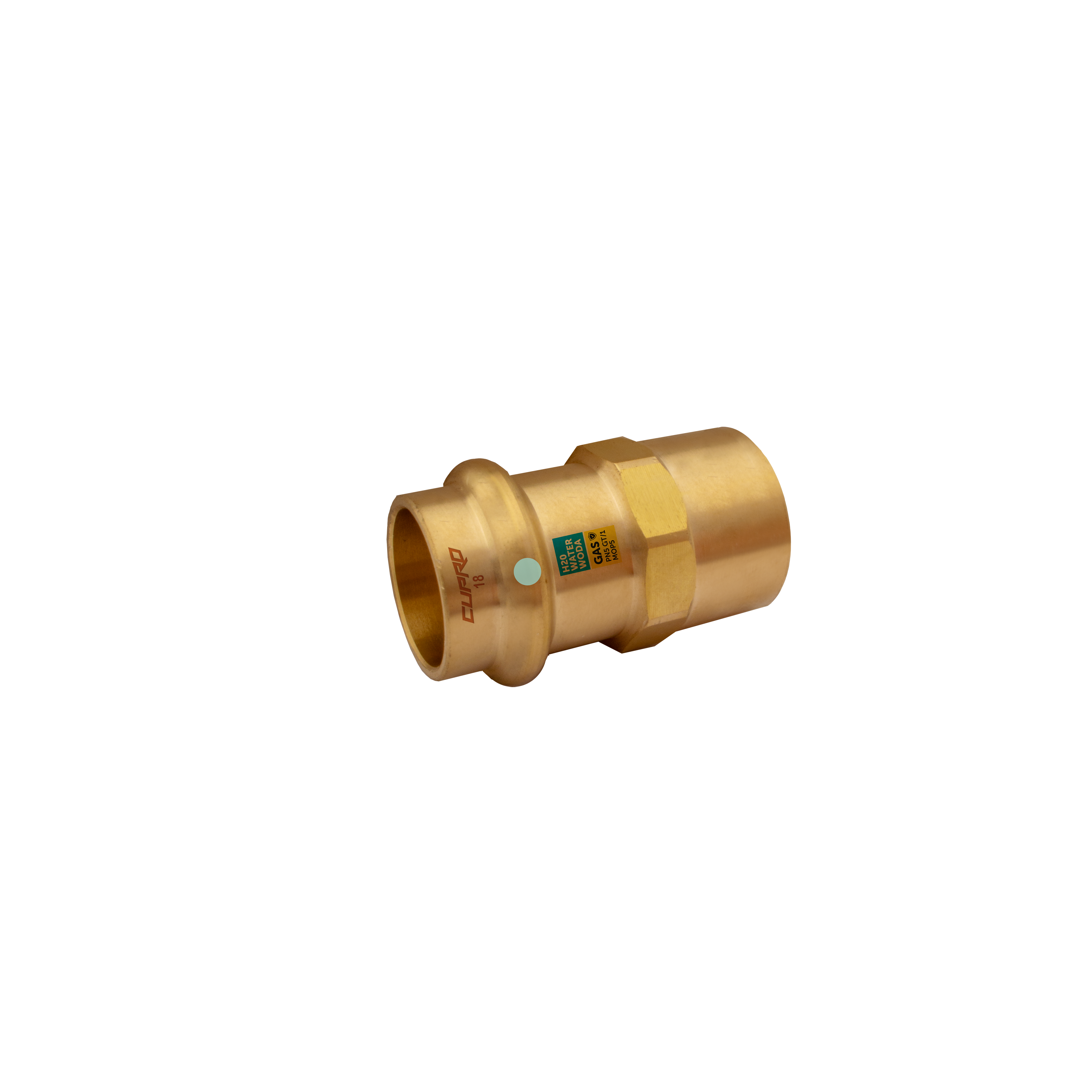 Mufa GW 18X1/2" do wody i gazu Z CUPRO