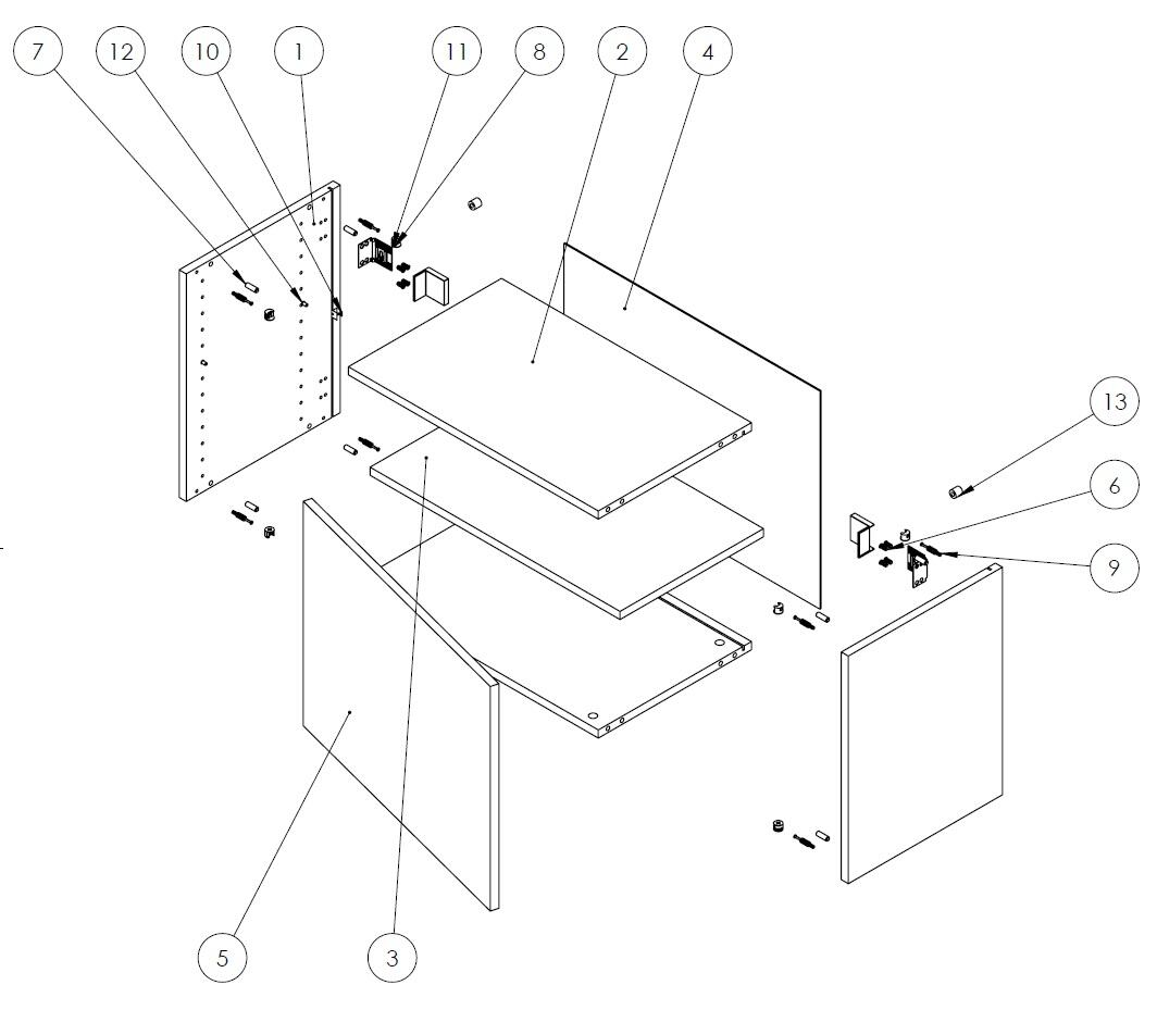 Pensile Eleki HH60 bianco - 7
