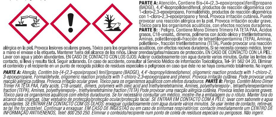 Adhesivo CEYS Epoxi Araldite 24 ml amarillo para aluminio, bi componente para mezclar, aplicación con espátula. Para pegar y reparar un material roto. - 5