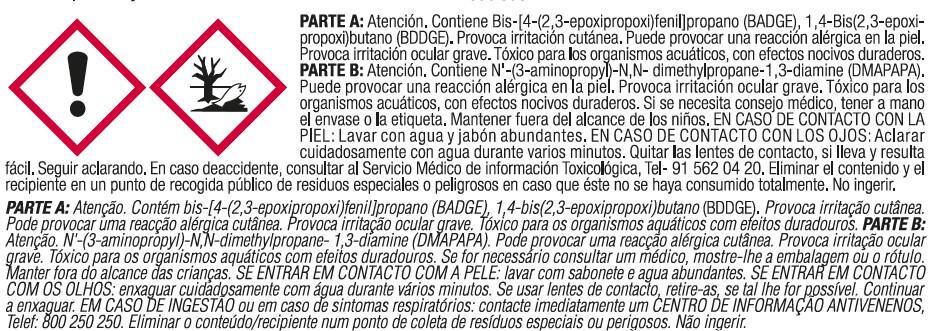 Pegamento epoxi Ceys Araldite rápido 15 + 15 ml amarillo para aluminio, bi componente para mezclar. Para pegar y reparar un material roto. - 5