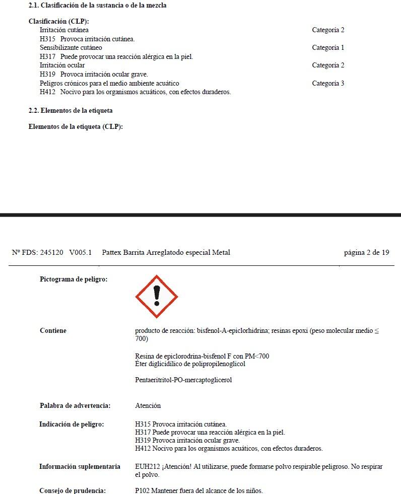 Masilla de reconstrucción PATTEX Arreglatodo 48 gr gris para aluminio, bi -componente para mezclar. Para pegar y reparar un material roto. - 7