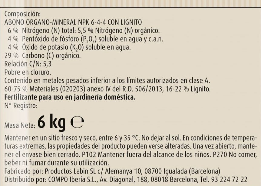 Abono granulado 5+1 kg COMPO - 3