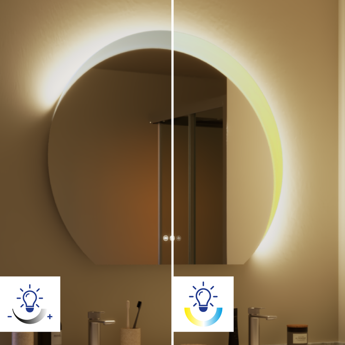 miroir lumineux neo line eclipse variateur de lumière