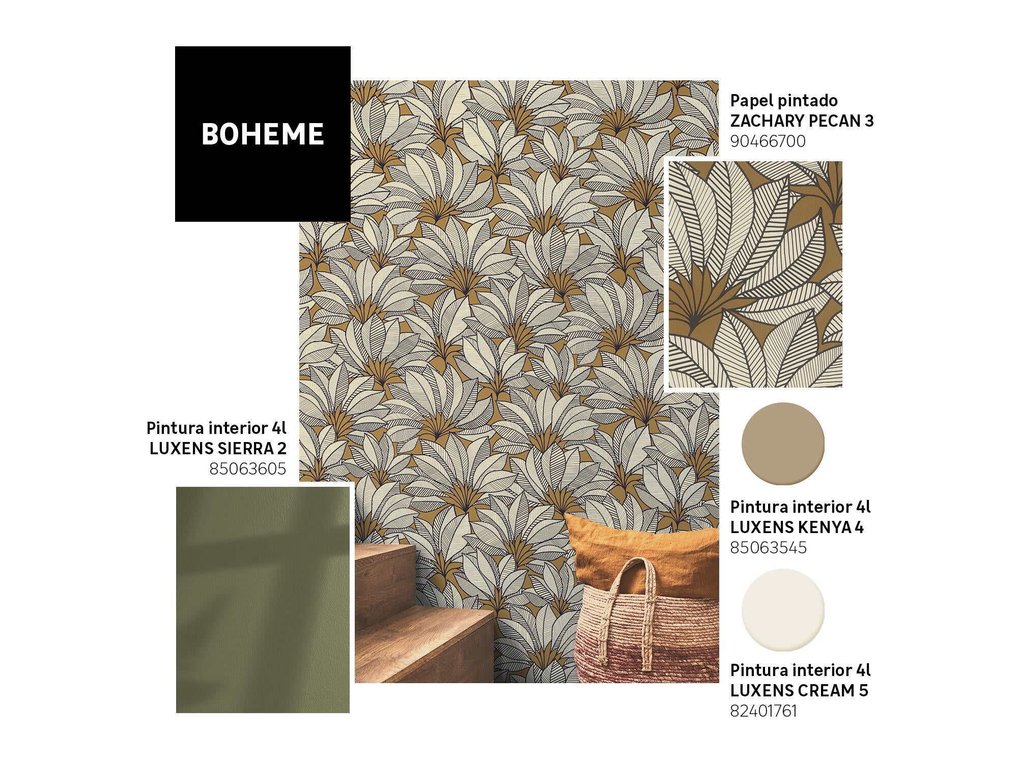 Pintura de interior ultralavable LUXENS color kenya 4 mate 4L para paredes y techos - 7
