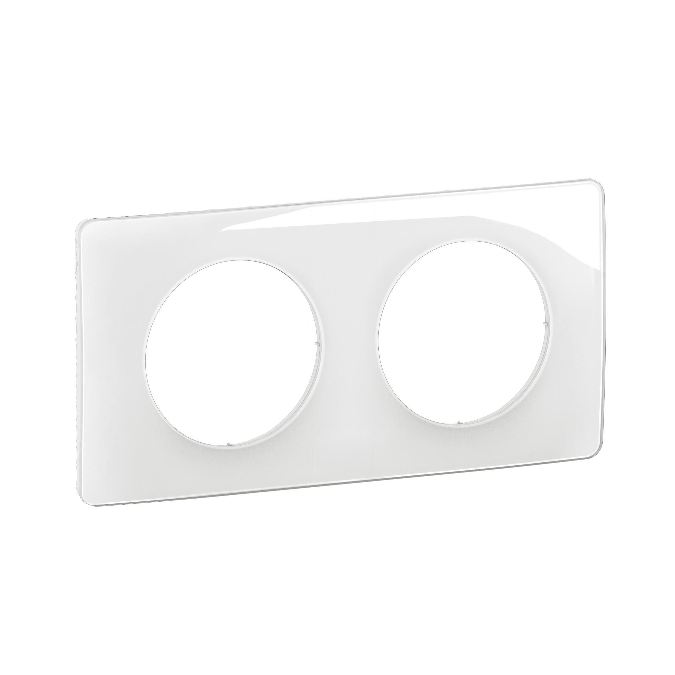 Plaque double Céliane, LEGRAND, blanc - 2