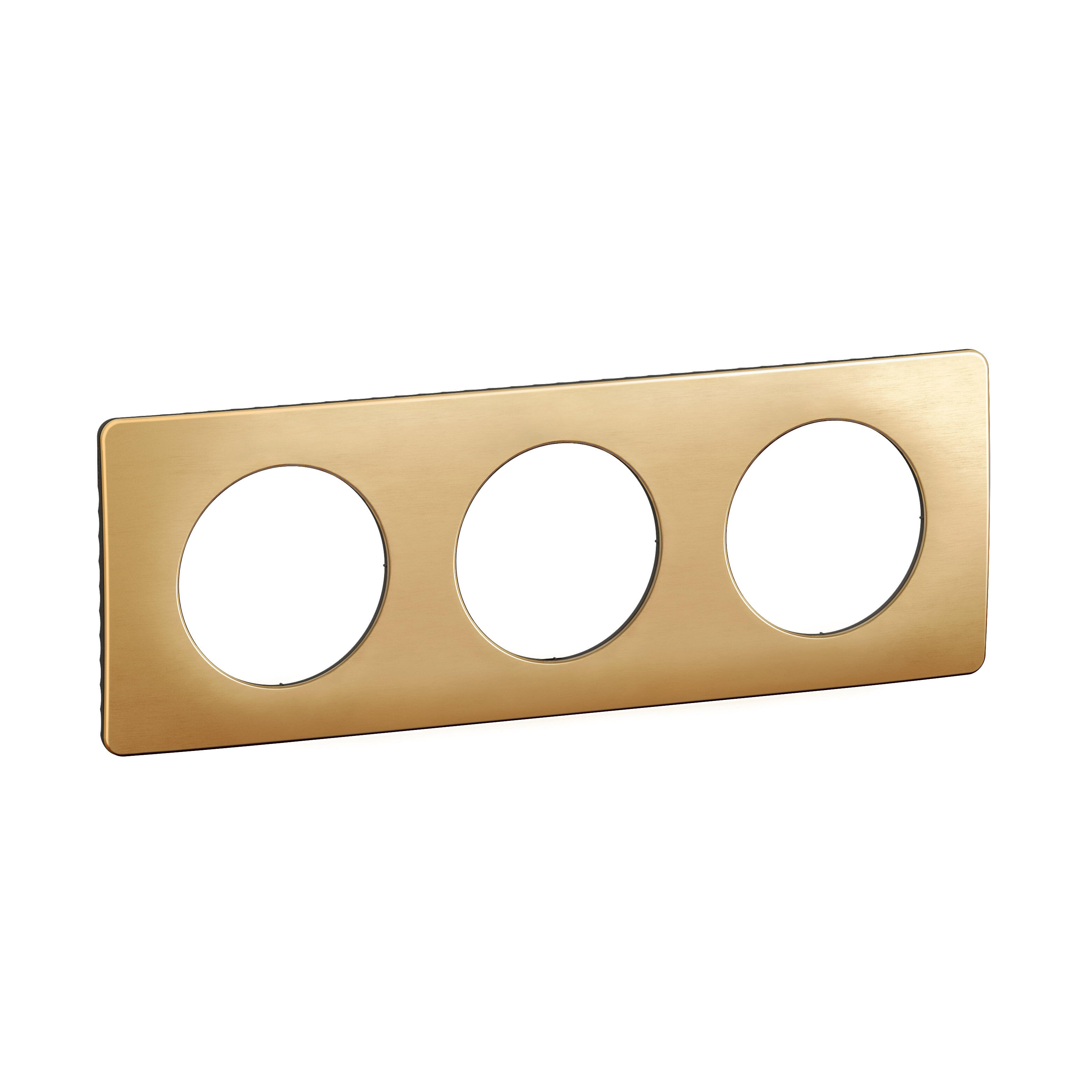 Plaque Legrand CELIANE 66783 – Aluminium Naturel, Triple, Finition Satinée