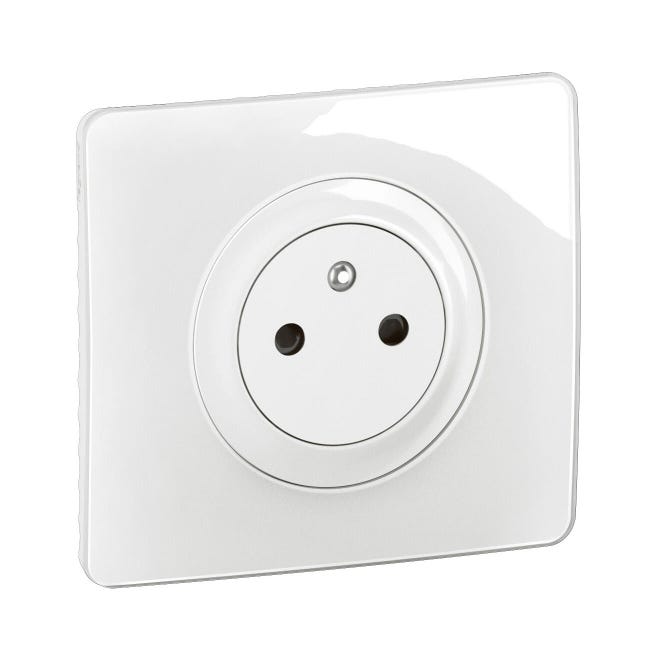 077504 Prise de courant 2P+T 15A standard US Mosaic 2 modules - blanc - professionnel 077504 Prise de courant 2P+T 15A standard US Mosaic 2 modules - blanc - professionnel