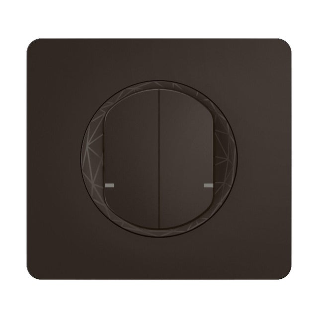 Interrupteur double connecté, LEGRAND, Céliane with Netatmo, noir