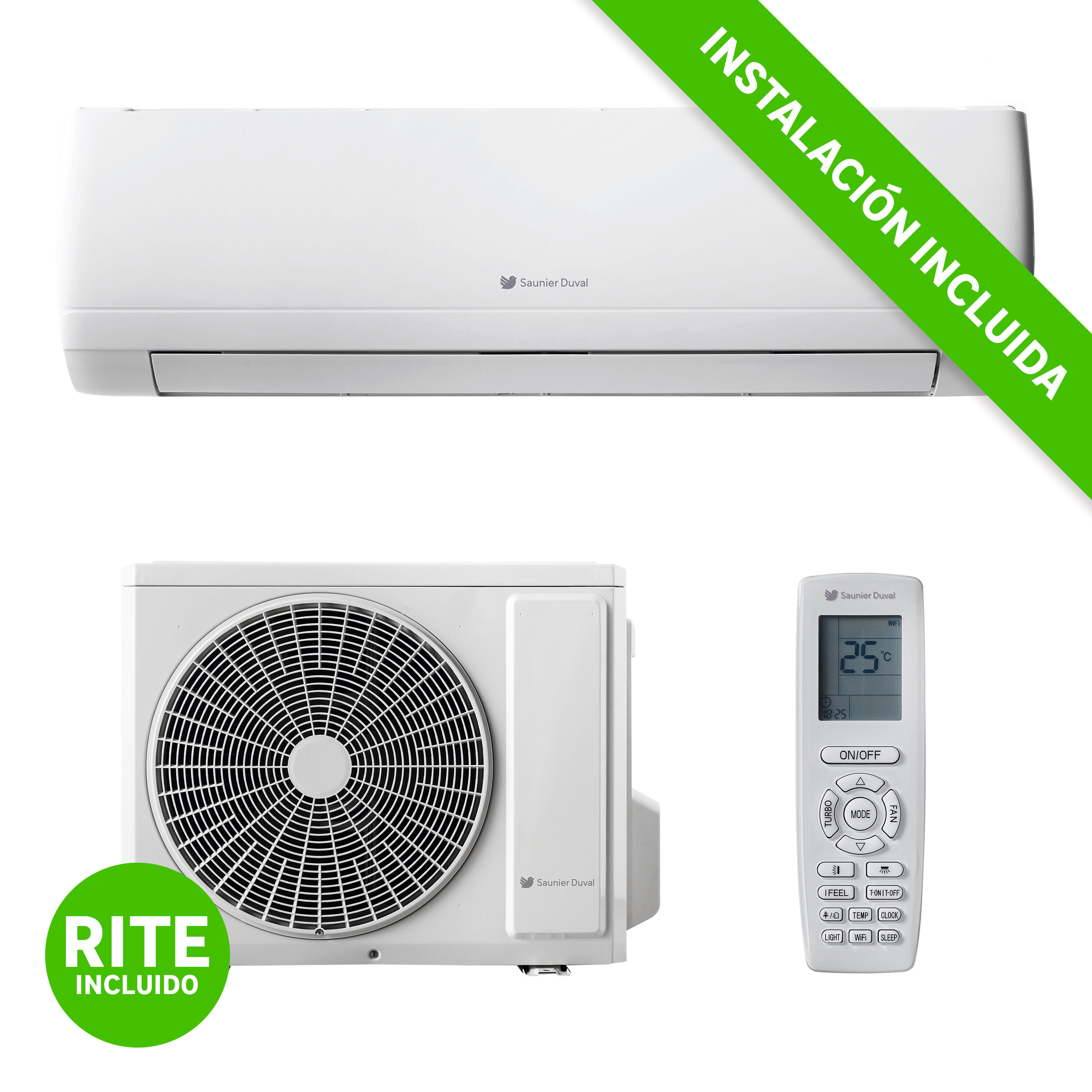 Aire acond 1x1 saunier duval vivair one 060wno 5160 fg instalación incluida