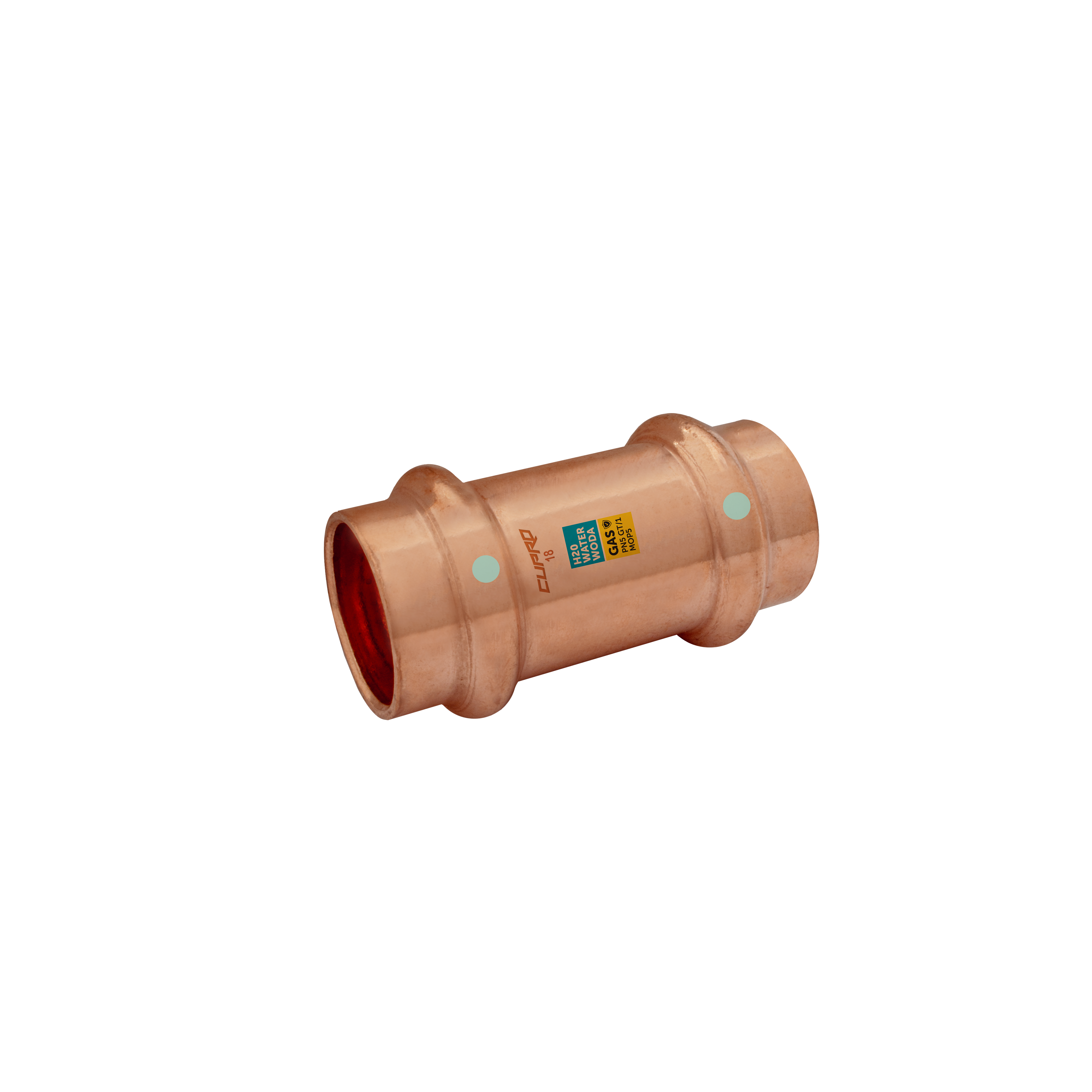 Mufa 18 mm do wody i gazu Z CUPRO