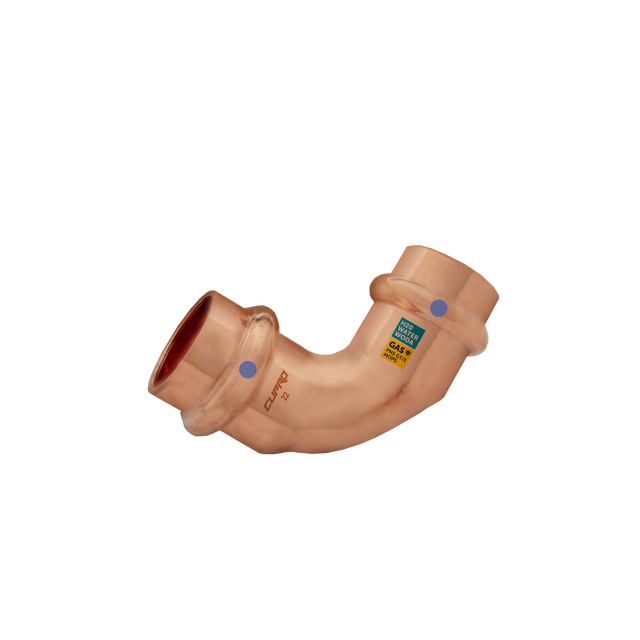 Narożnik 90° 22 mm W/W do wody i gazu Z CUPRO