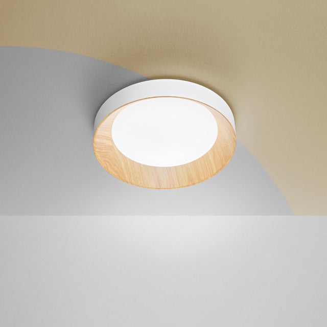Plafoniera LED I-ARKA-PL40-BCO Ø 40 cm bianco IP20 cct da bianco caldo a bianco freddo con regolazione di temperatura, 3300 lumen LUCE AMBIENTE DESIGN