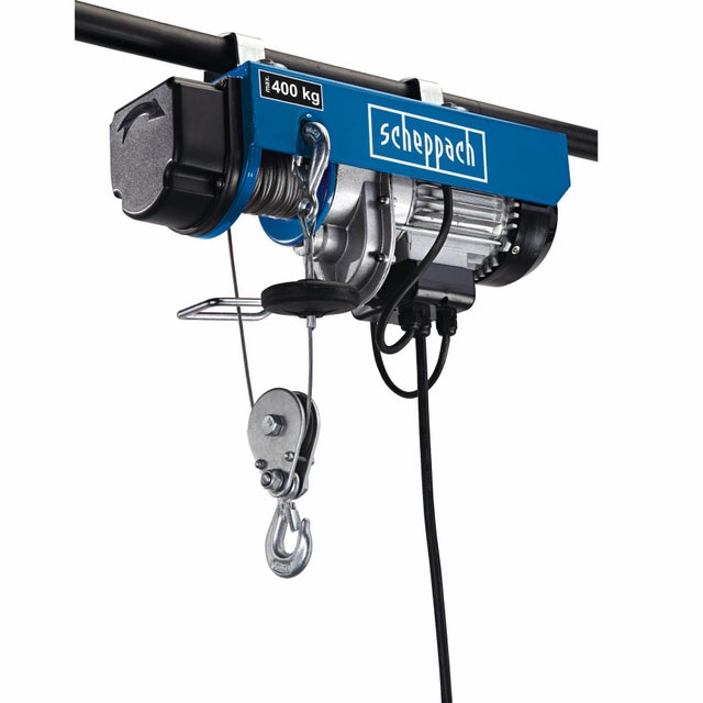 Palan électrique HRS400, 780W charge 400kg max hauteur de levage 12m, SCHEPPACH