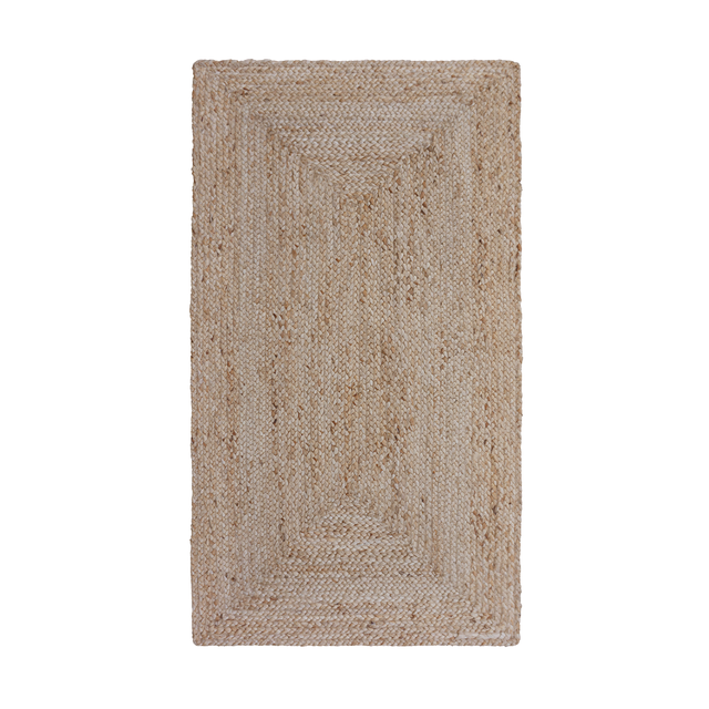 Alfombra pie de cama yute Nils 60x110cm tejido plano INSPIRE étnico beige natural