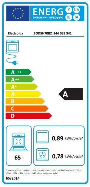 Forno de encastrar multifunções 59.4 x 56 x  59 cm preto Electrolux EOD5H70BZ - 8