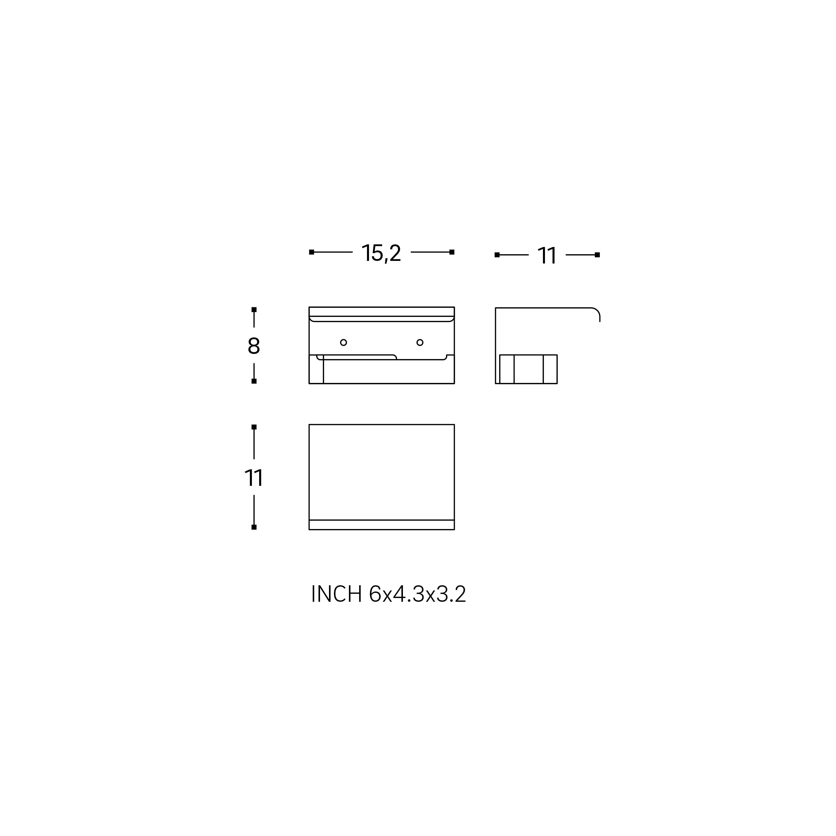 Portarrollos de papel higiénico Line cromo adhesivo o para atornillar - 2