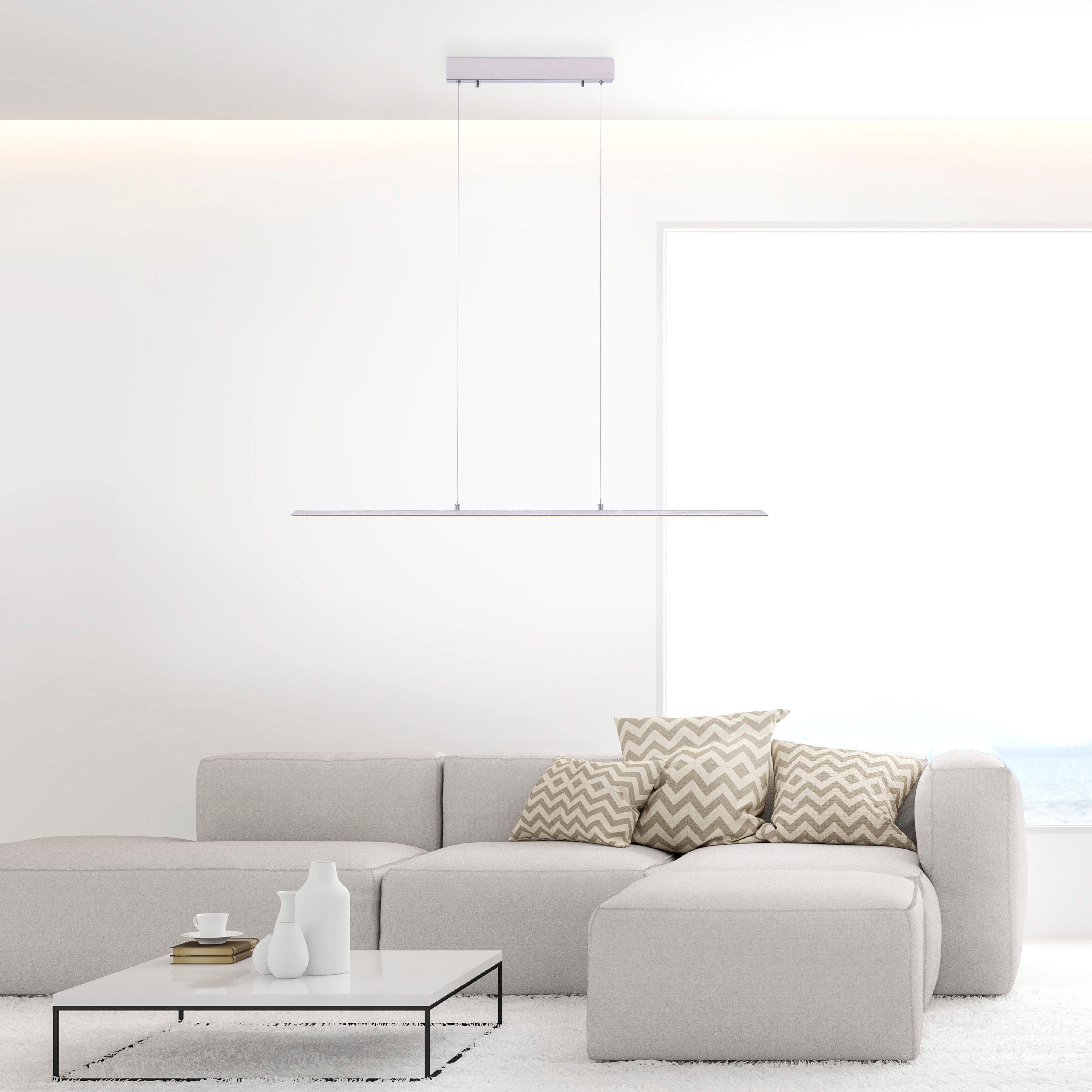 Lámpara de techo pure-lite 1 luz led gris