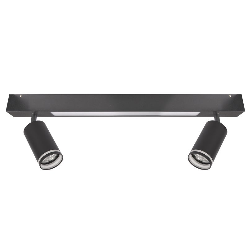 Listwa reflektorowa Paris czarna 2 x GU10 800 lm LED Goldlux