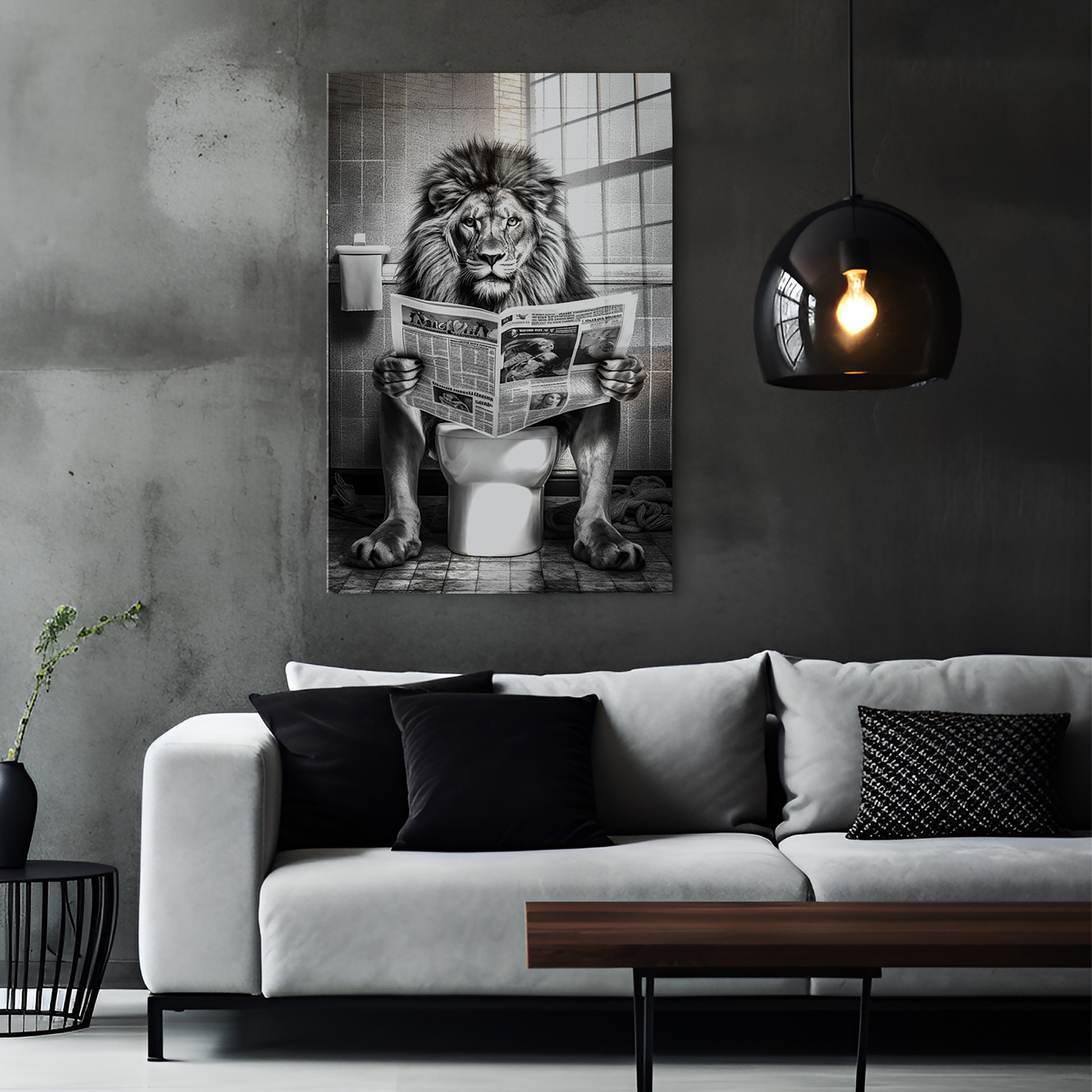 Obraz na szkle Metallic Mufasa 70 x 100 cm - 2