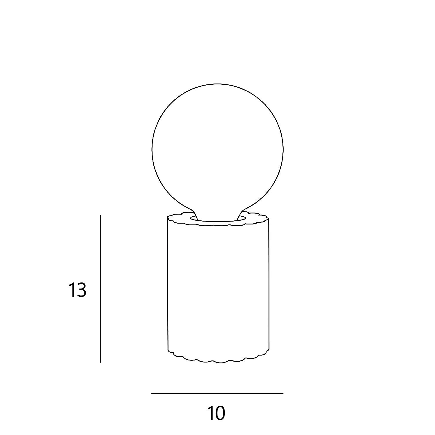 Lámpara de mesa compatible con casquillo E27 Tyamo INSPIRE con estructura cerámica beige pantalla de cerámica alimentación a red - 2