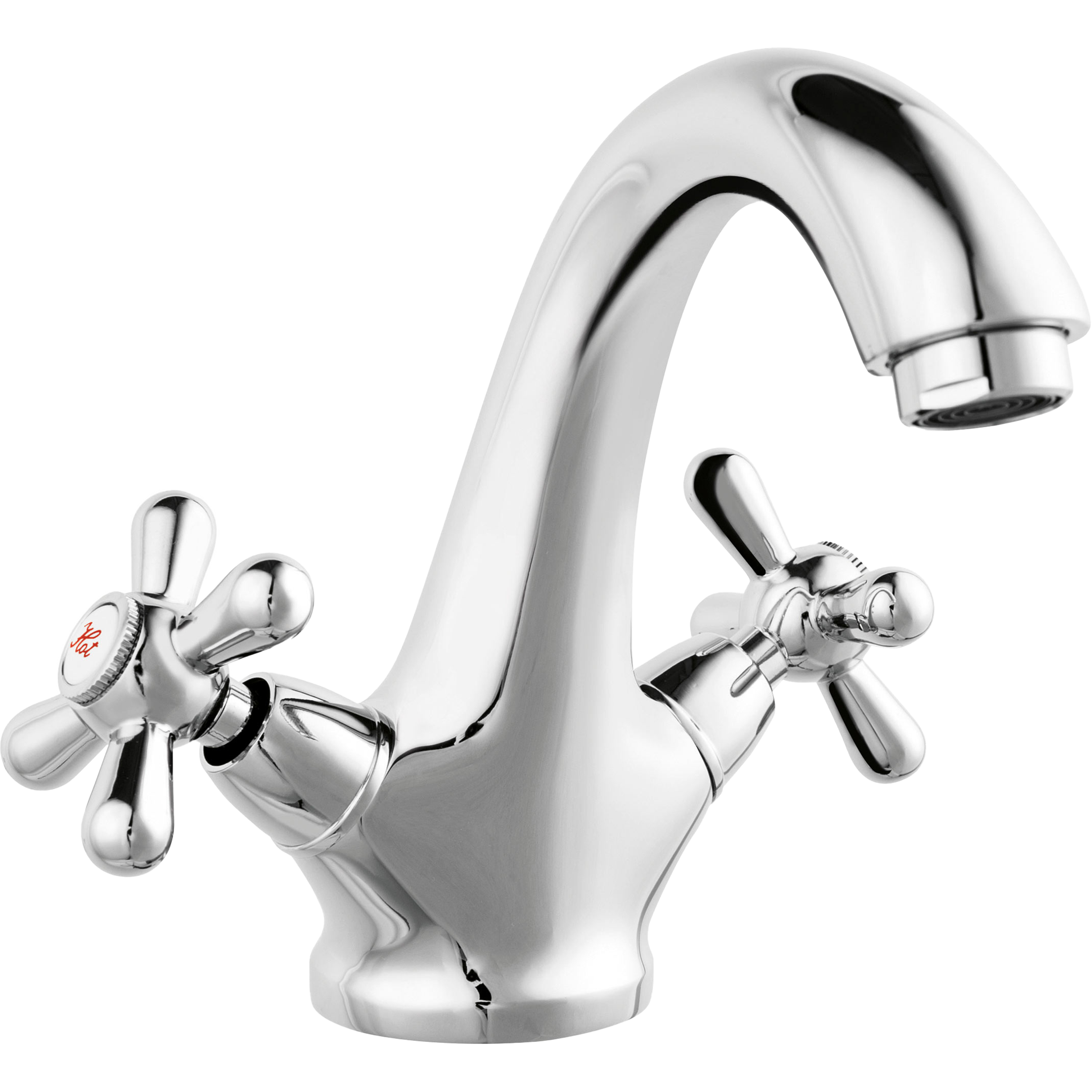 Bateria umywalkowa z dwoma pokrętłami Retro New Ferro