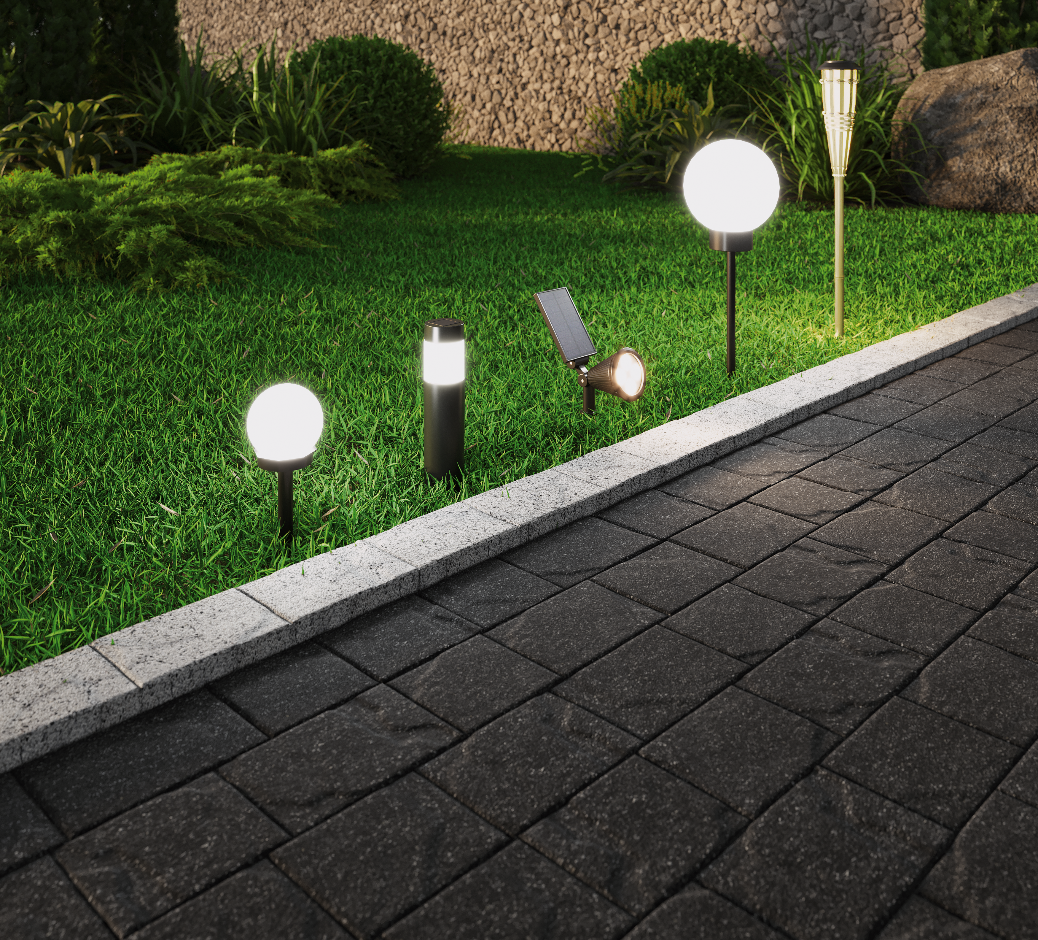 Kula solarna wbijana Melao 20 cm IP44 LED Inspire - 2