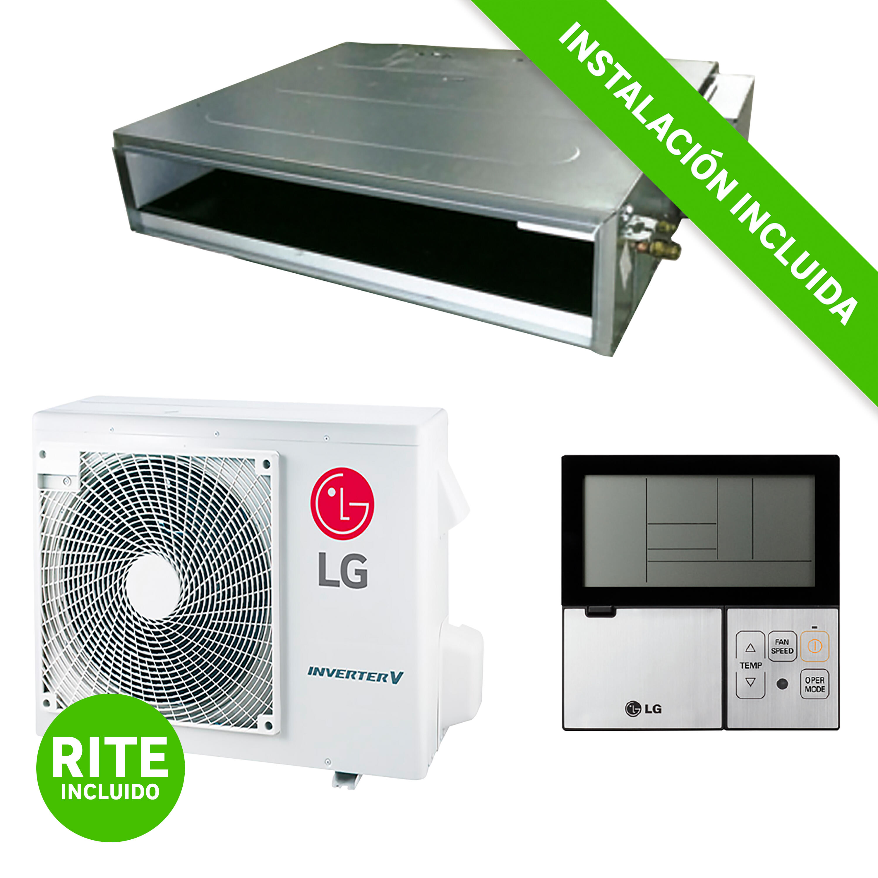 Aire acondicionado conductos lg cl18fc 3870 fg instalacion incluida
