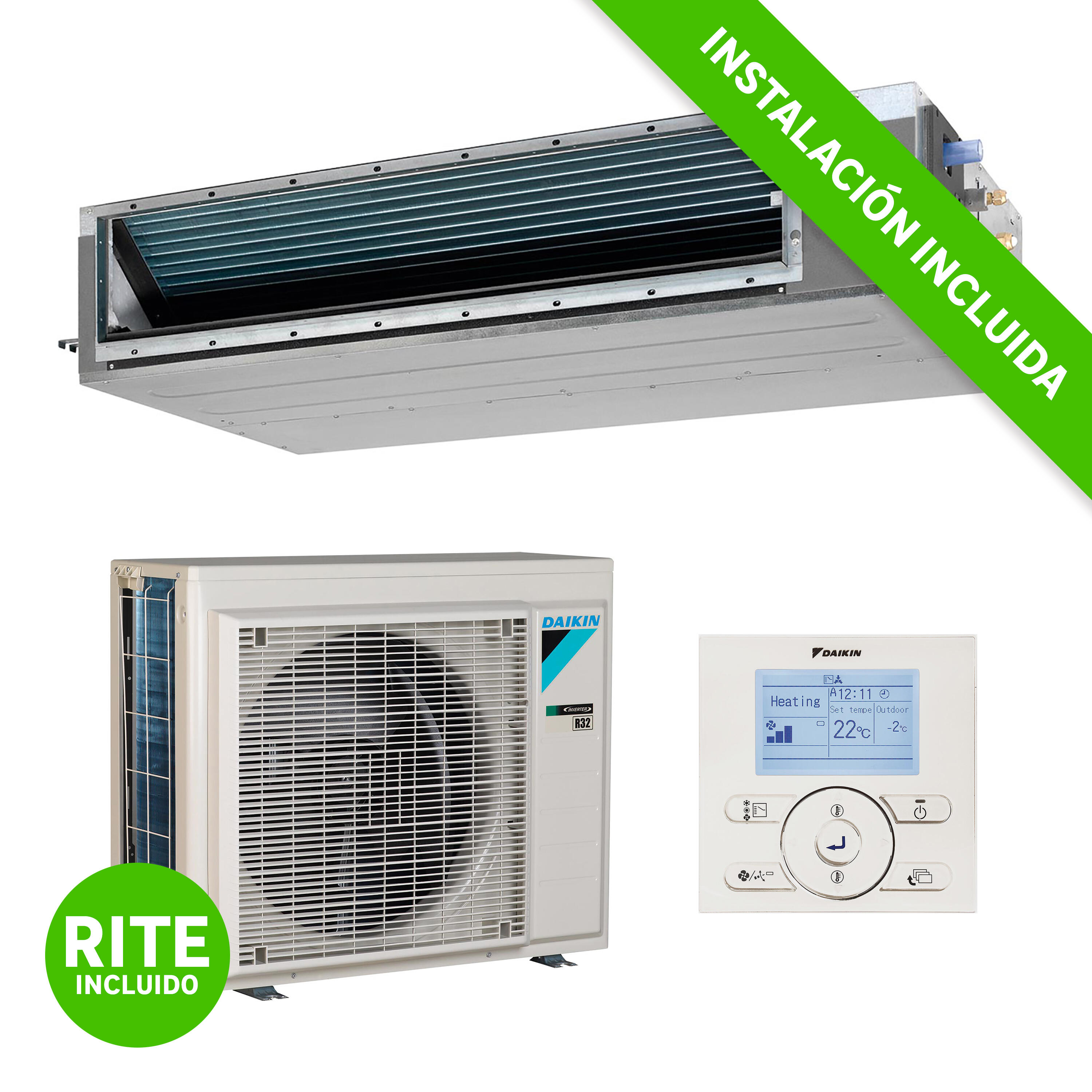 Aire acondicionado conductos daikin adea71a 6106 fg instalacion incluida