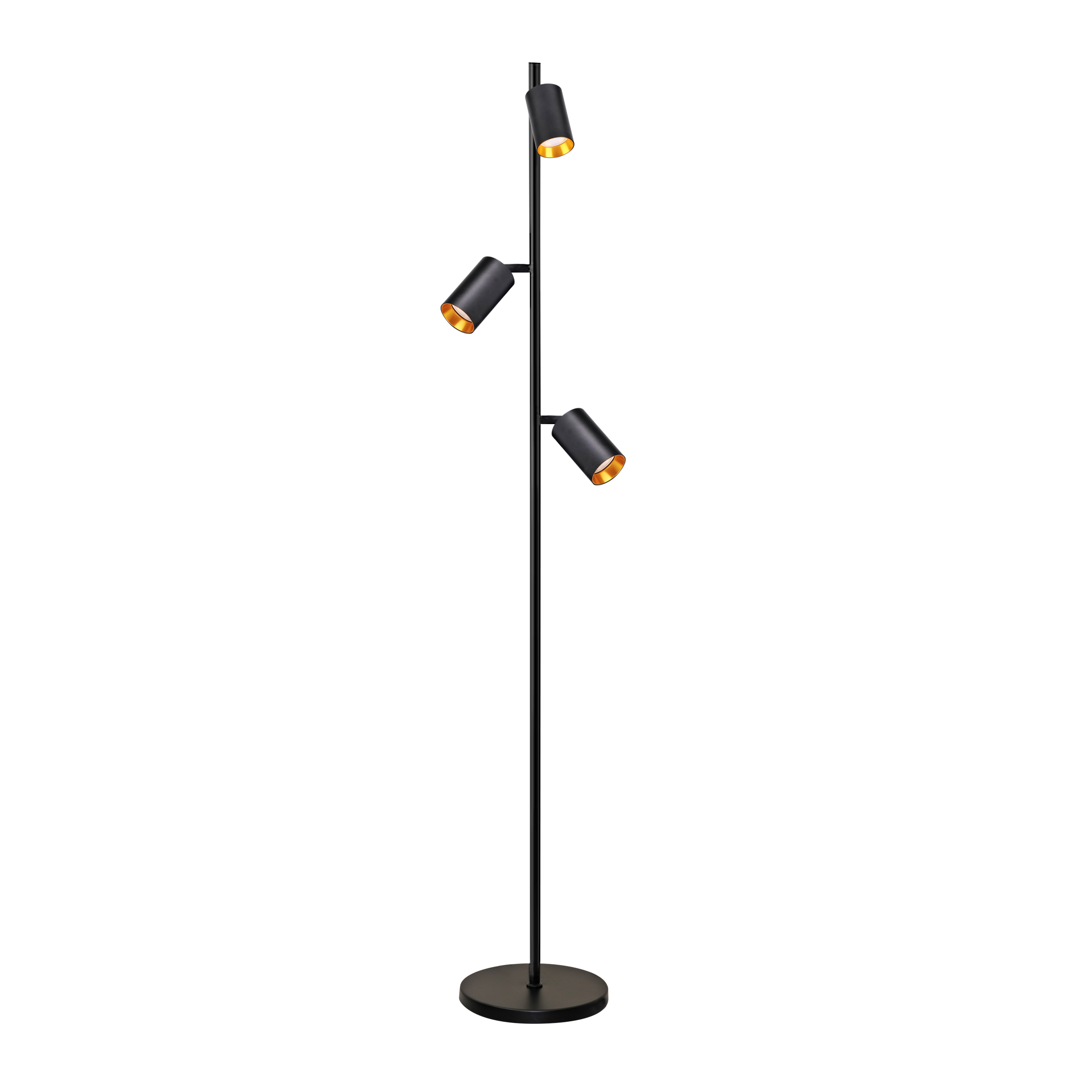 Lampa podłogowa Maribel czarna 3 x GU10 Goldlux